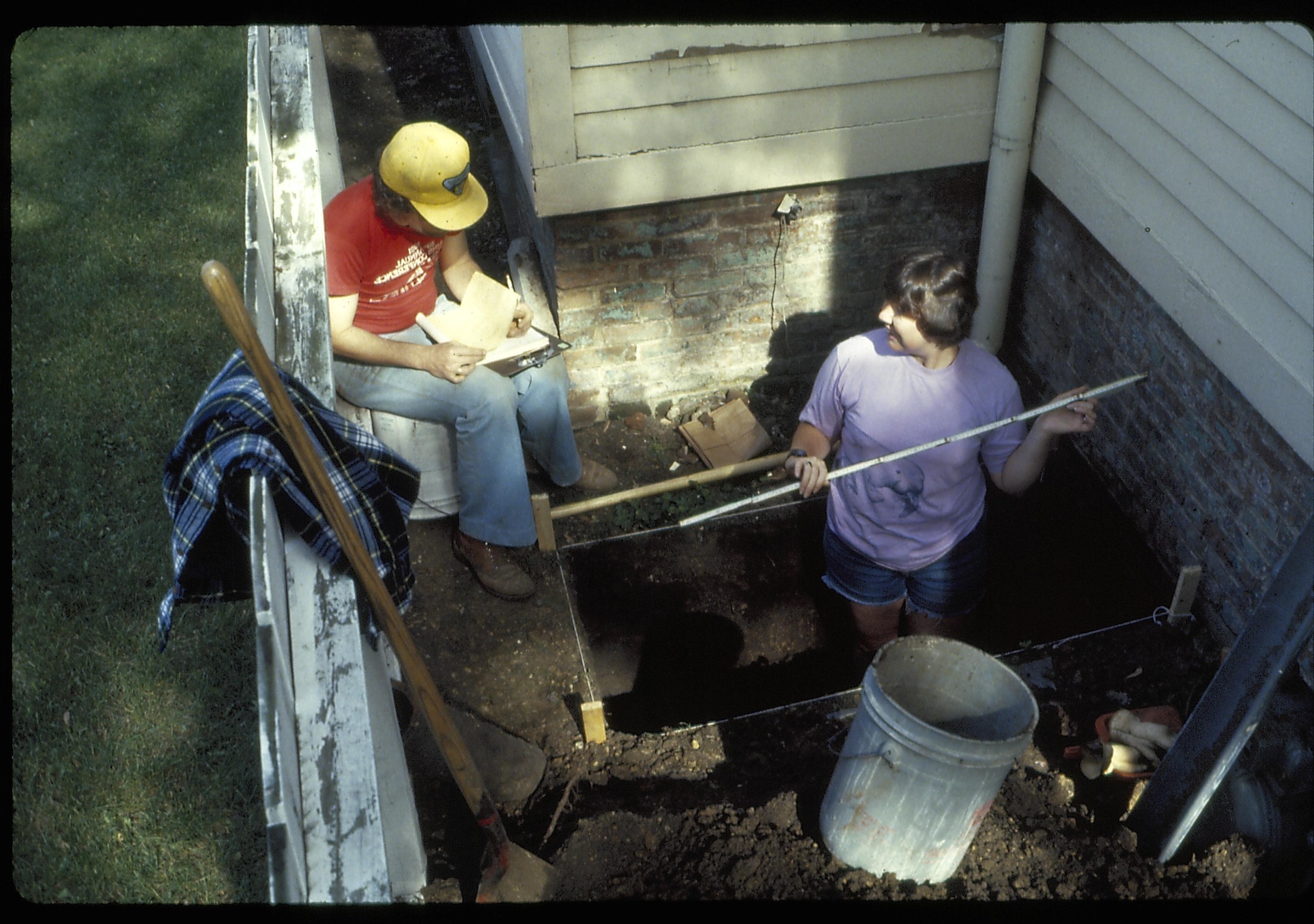 Shutt House Lincoln Home NHS- Shutt House restoration, 16 Shutt House, restoration, dig