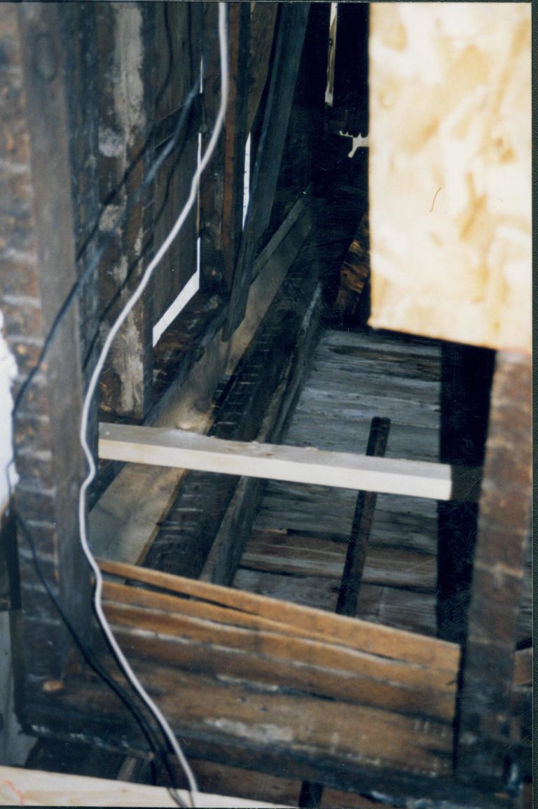 Sprigg House, Detail, standing in room 103, shooting photo into 108.1; looking at South entry Lincoln Home NHS- Sprigg House, Roll N5 exp 12 Sprigg House, restoration