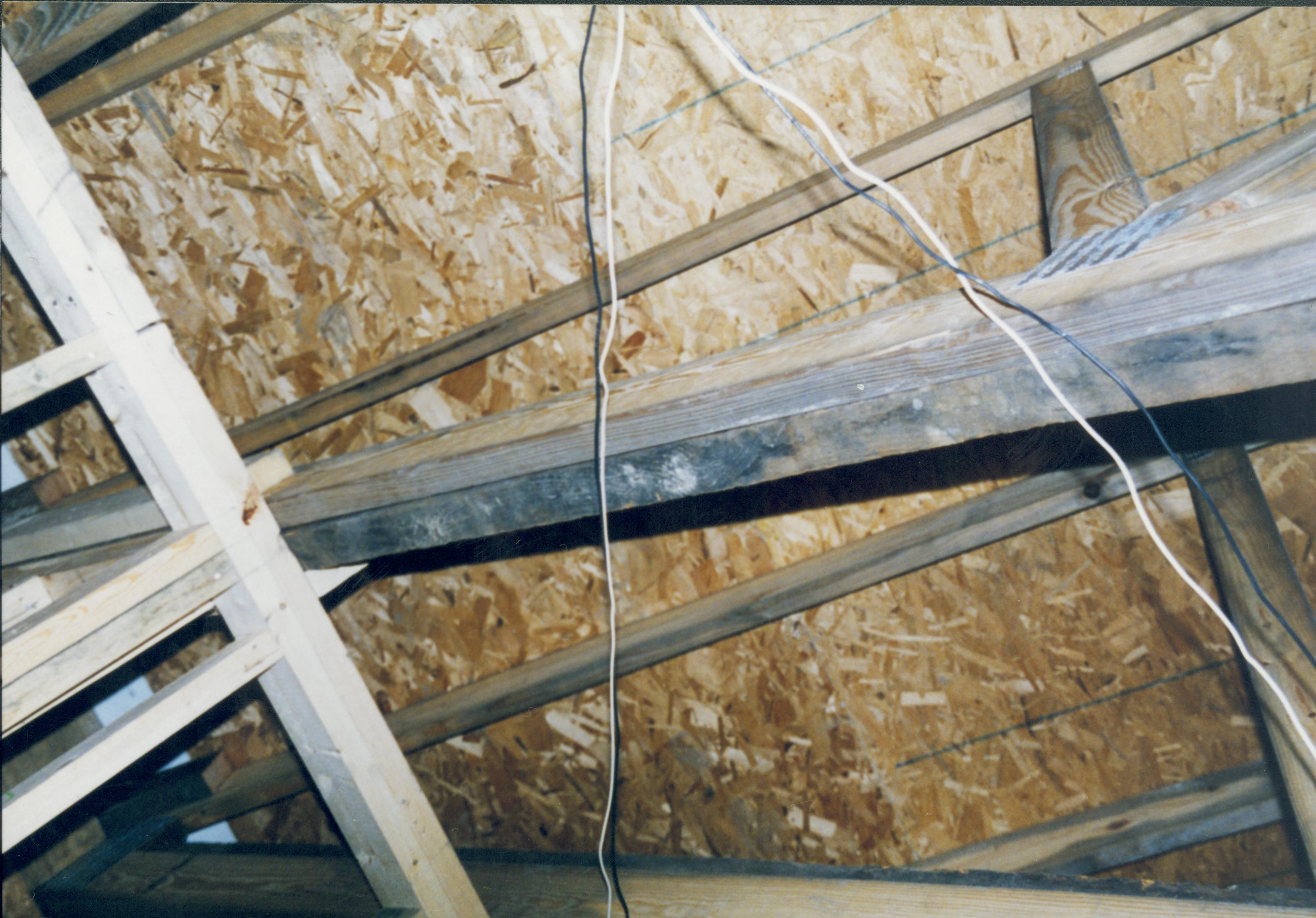 Sprigg House, Detail of ceiling, room 108.1; construction in process Lincoln Home NHS- Sprigg House, Roll N1 exp 15 Sprigg House, restoration, construction