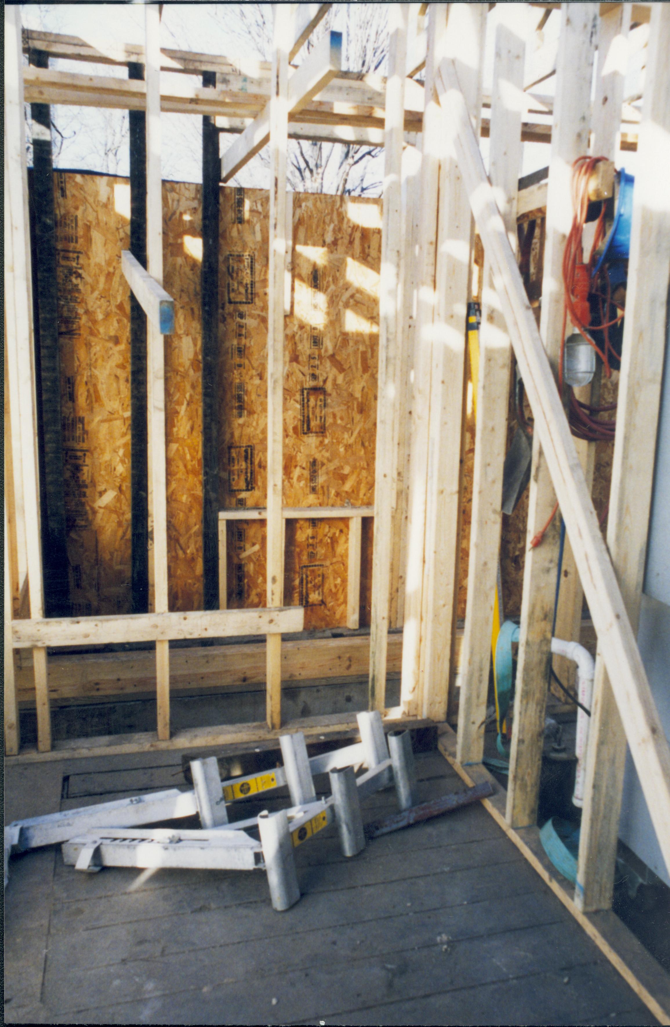 Sprigg House roof trusses Lincoln Home NHS- Sprigg House, Sprigg #1 Photo, January 1998 Sprigg House, roof, restoration