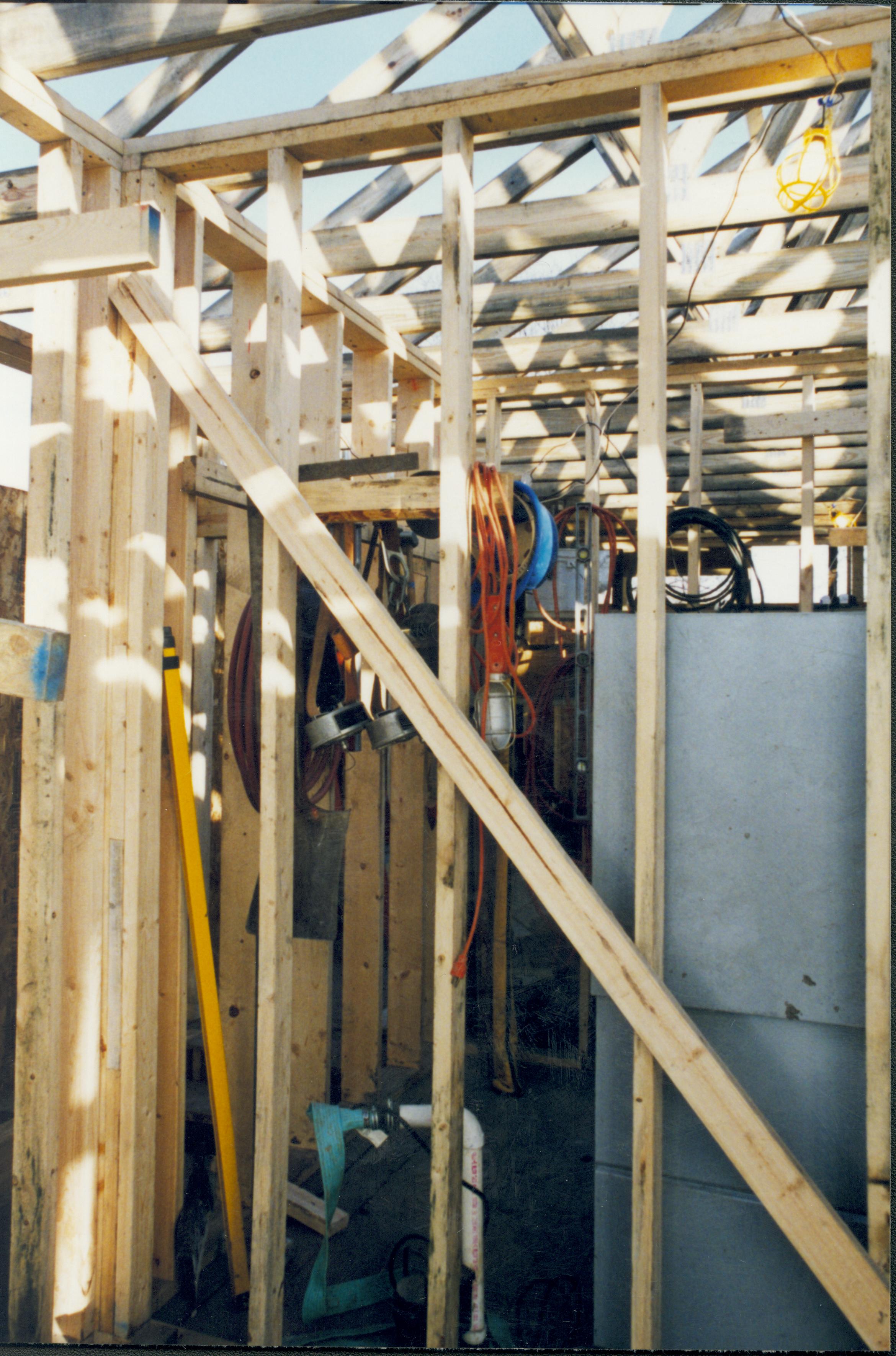 Sprigg House interior facing east Lincoln Home NHS- Sprigg House, Sprigg #1 Photo, January 1998 Sprigg House, roof, restoration