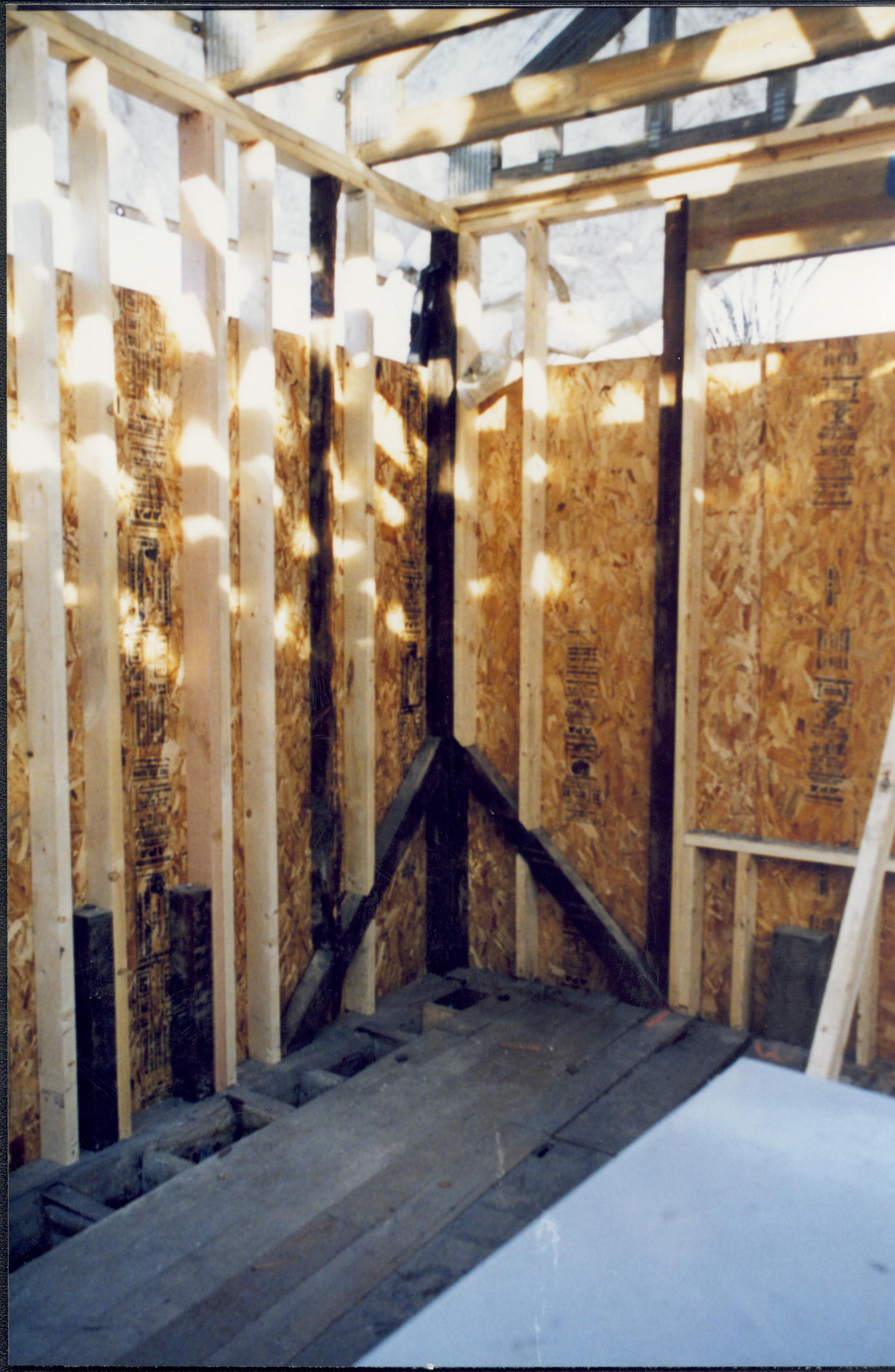 Sprigg House interior Northeast corner Lincoln Home NHS- Sprigg House, Sprigg #1 Photo, January 1998 Sprigg House, roof, restoration