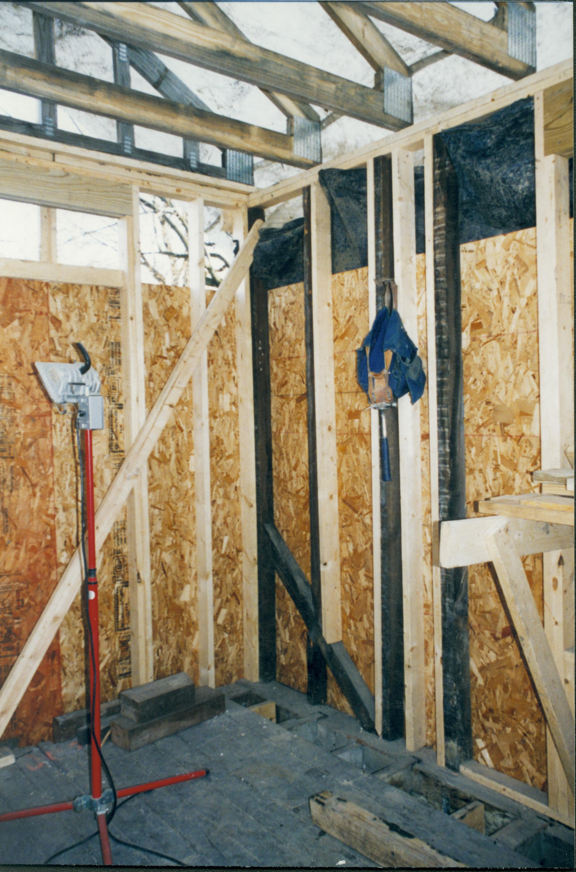 Sprigg House interior Southeast corner Lincoln Home NHS- Sprigg House, Sprigg #1 Photo, January 1998 Sprigg House, roof, restoration