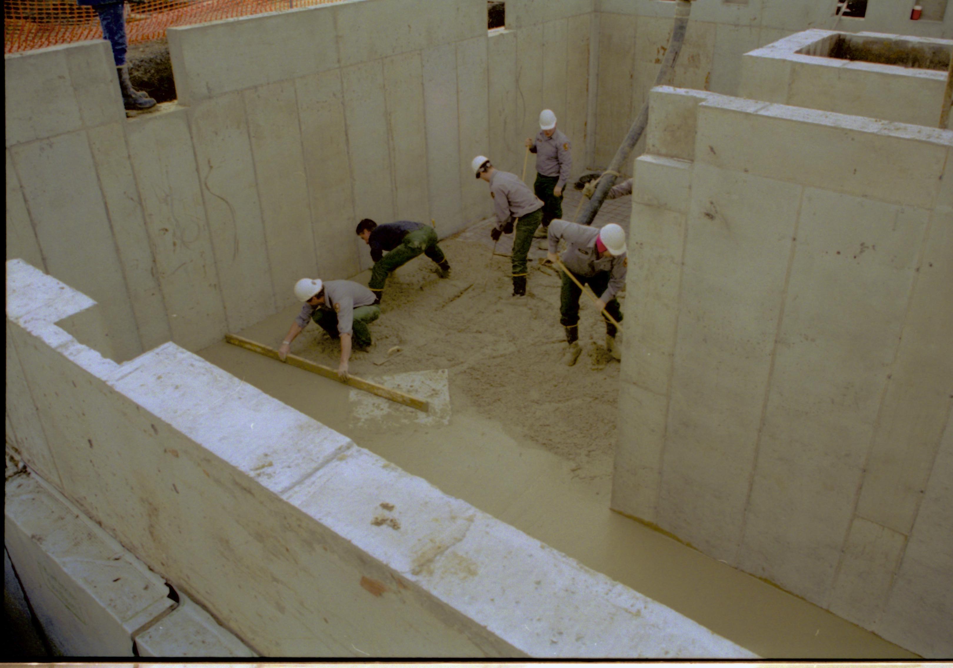 NA Lincoln Home NHS- Sprigg House, Sprigg #1 Photo/Corneau #3, January 1998 Corneau House, restoration, concrete