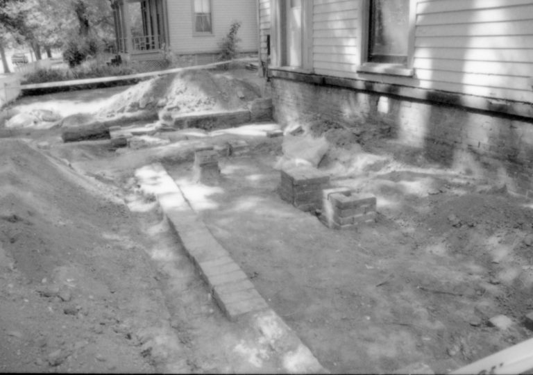 Sprigg House restoration Lincoln Home NHS- Sprigg House HS-11, Roll 1998-9C, exp 4 Sprigg House, restoration