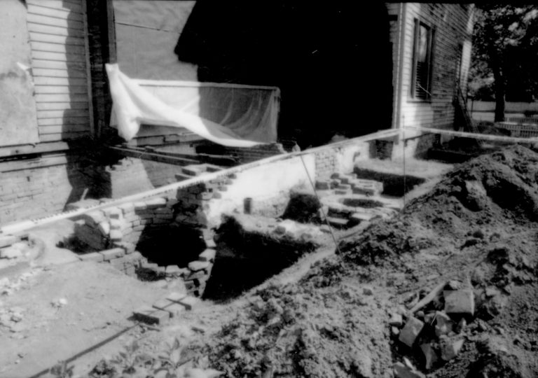 Sprigg House restoration Lincoln Home NHS- Sprigg House HS-11, Roll 1998-9C, exp 7 Sprigg House, restoration