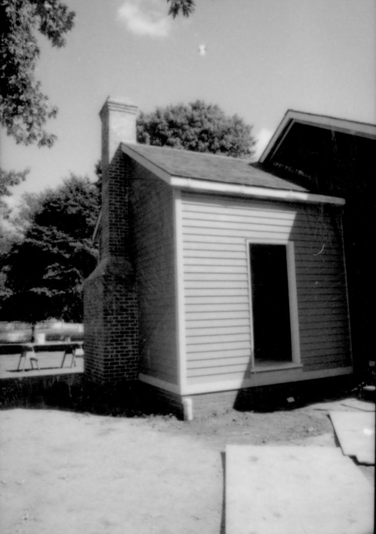 Sprigg House restoration, back of house Lincoln Home NHS- Sprigg House HS-11, Roll 1998-9C, exp 8 Sprigg House, restoration