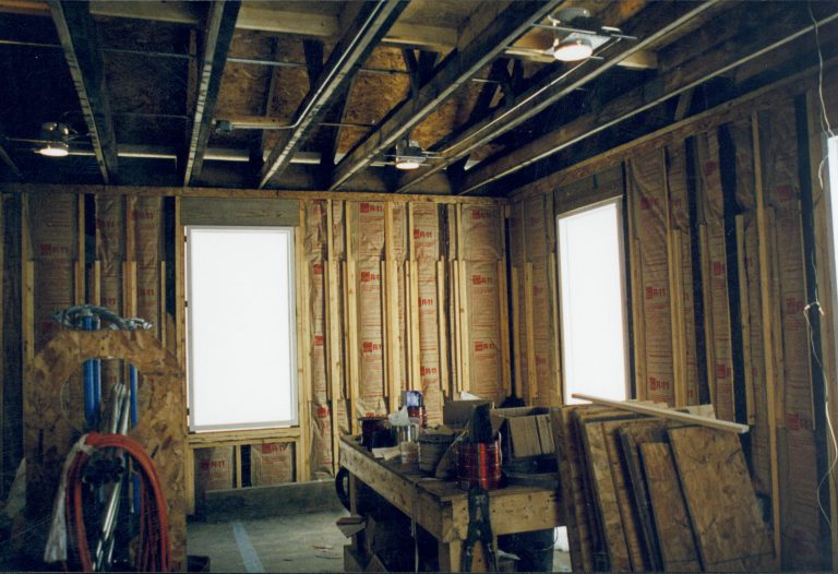 Sprigg House, Northeast corner, North and East windows visible; in process of being installed Lincoln Home NHS- Sprigg House, Roll N9 exp 2 Sprigg House, restoration