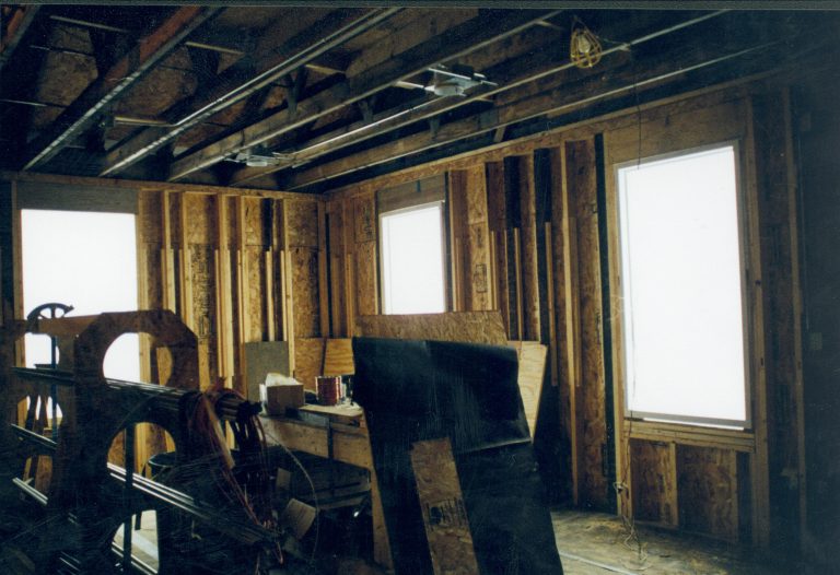 Sprigg House, Northeast corner of East room, 3 window frames installed Lincoln Home NHS- Sprigg House, Roll N8 exp 20 Sprigg House, restoration