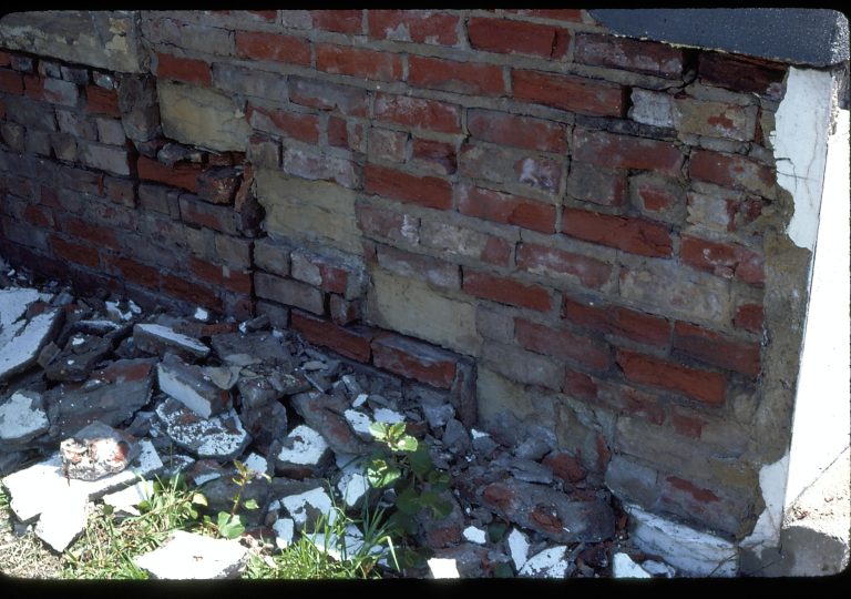 Stuve House Lincoln Home NHS- Stuve House, L29, 9 Stuve House, restoration, foundation