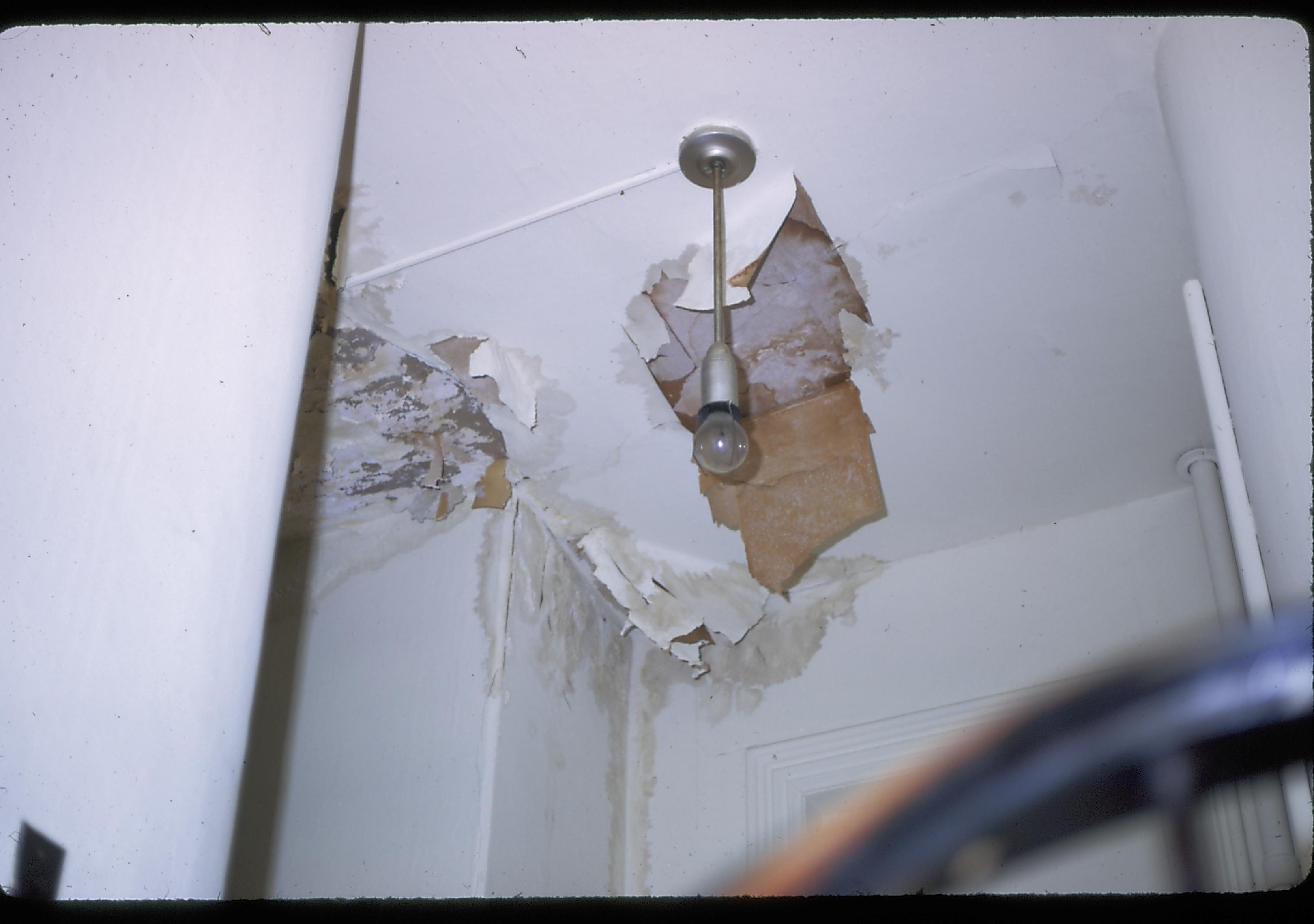 Stuve House Lincoln Home NHS- Stuve House, L40, 22 Stuve House, damage, ceiling