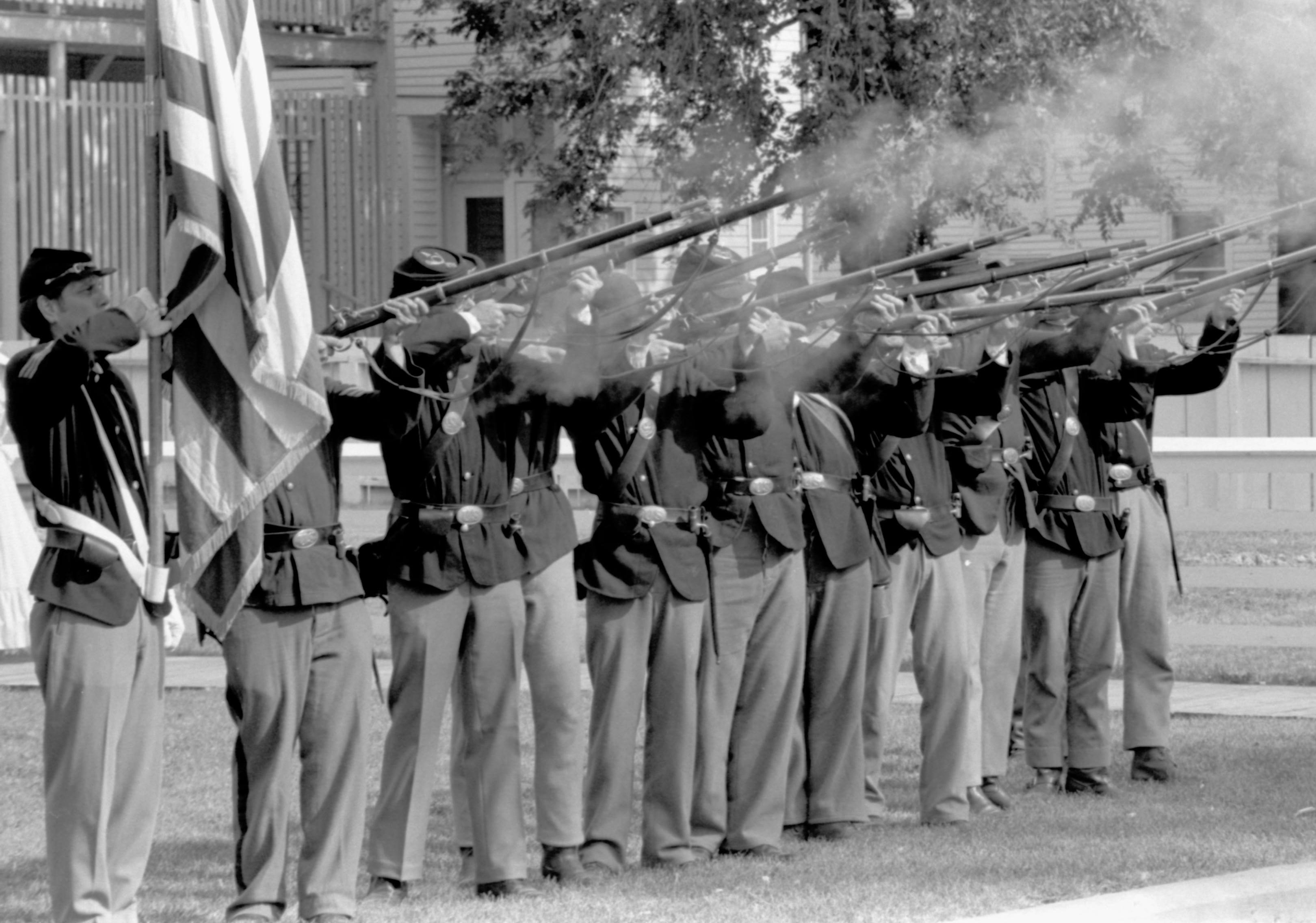 NA Lincoln Home NHS- Lincoln Festival, 58-B Lincoln Festival, soldiers