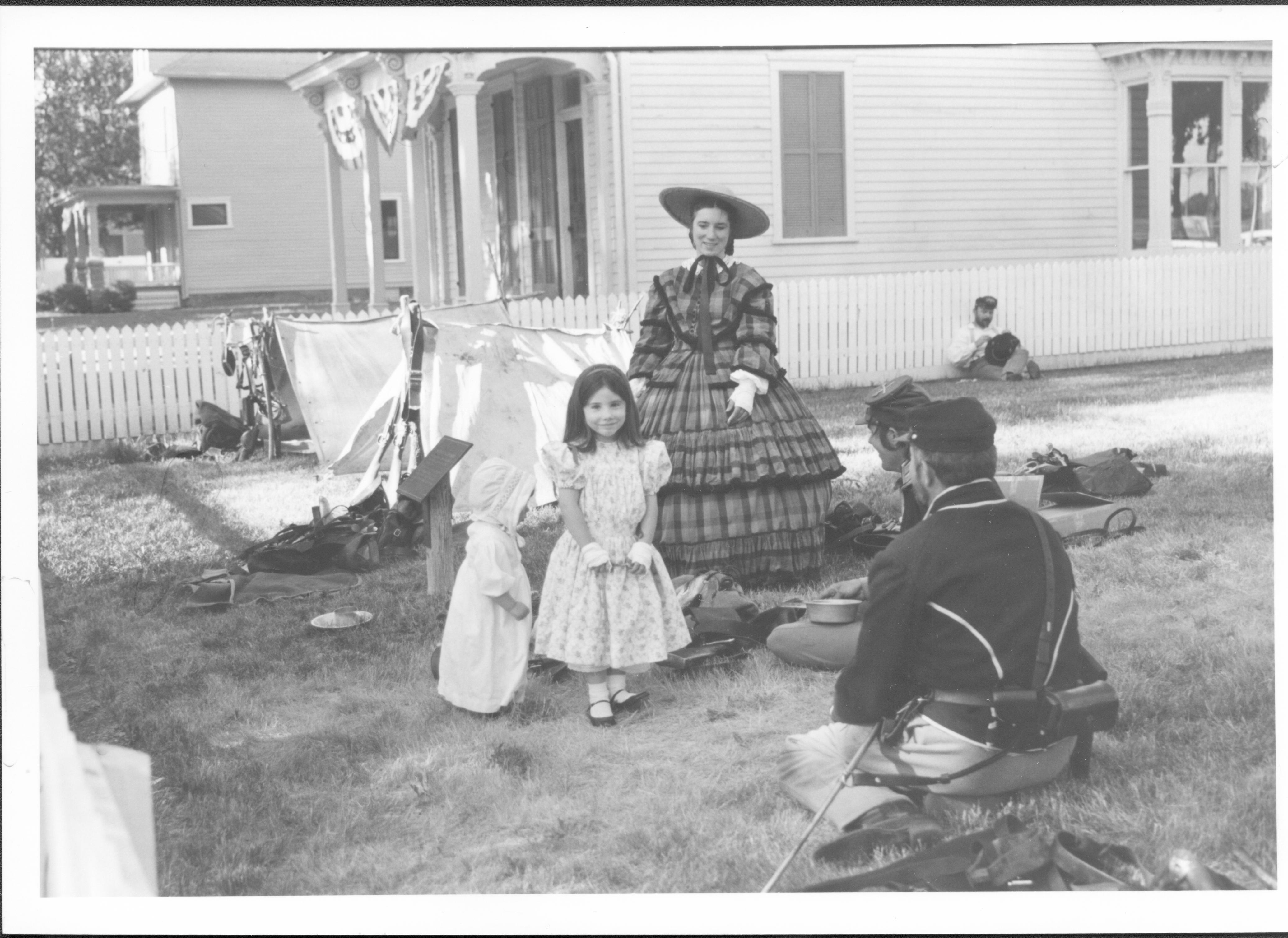 LincolnFest- Members of the 114th Illinois Infantry (reactivated)- prior to 1988 Lincoln Home NHS- Lincoln Festival Lincoln Festival, soldiers