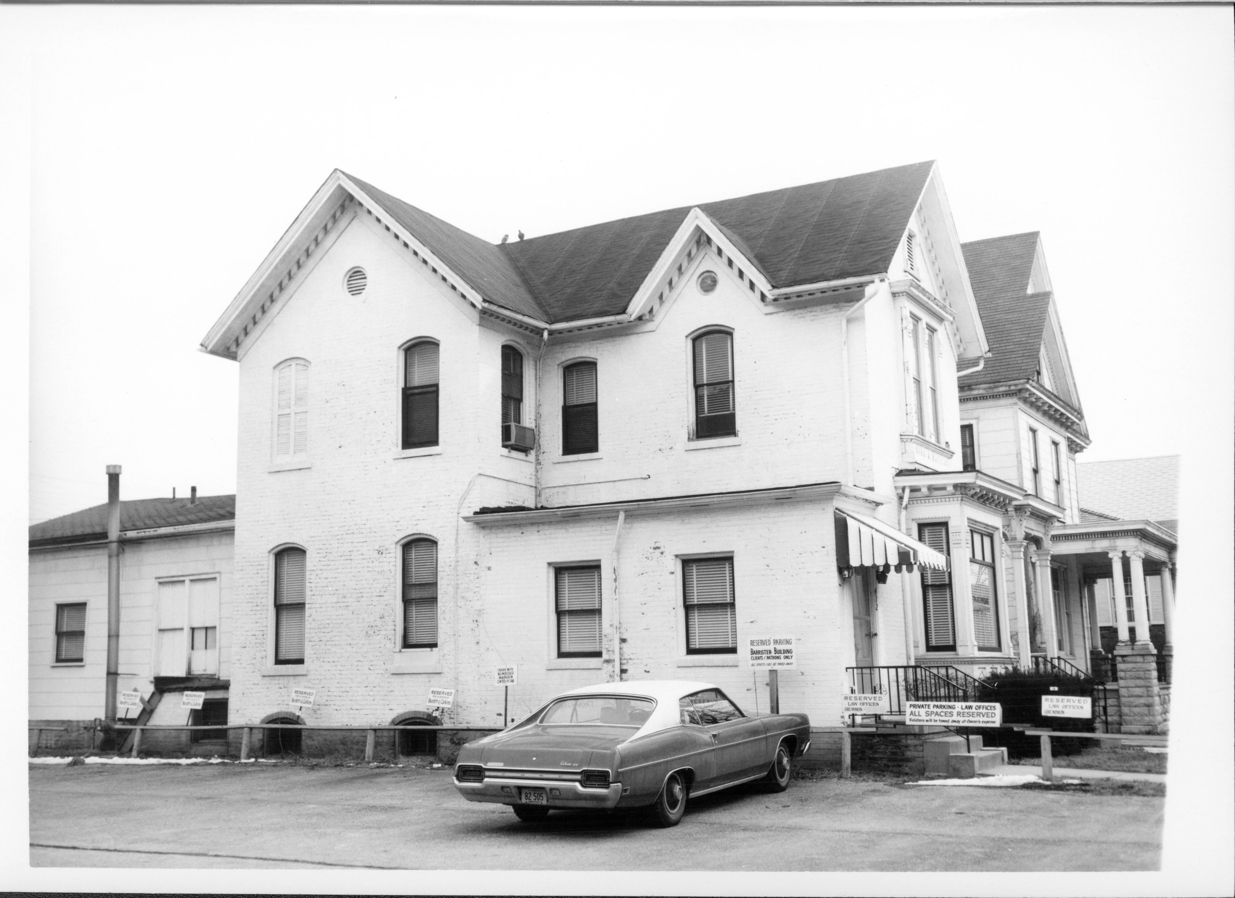 Home and office of Dr. Albert Kwedar on Block 7, Lot 4 along 7th Street, now the location of Visitor Center, parking lot was part of Grace Lutheran Church Looking South along 7th Street south of Capitol. Visitor Center, 7th Street, parking lot, Kwedar