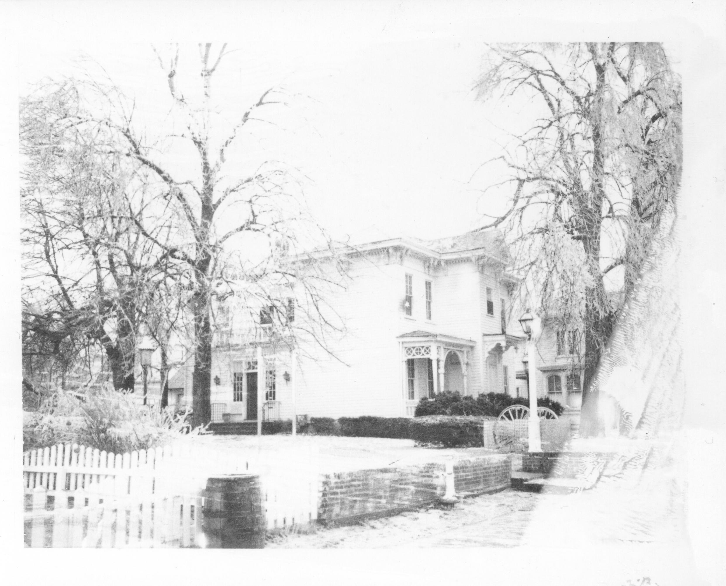 Ice Storm - Dean House photo taken from near 8th & Jackson streets, Lyon House on right looking Northwest Dean, Ice Storm, Cannon