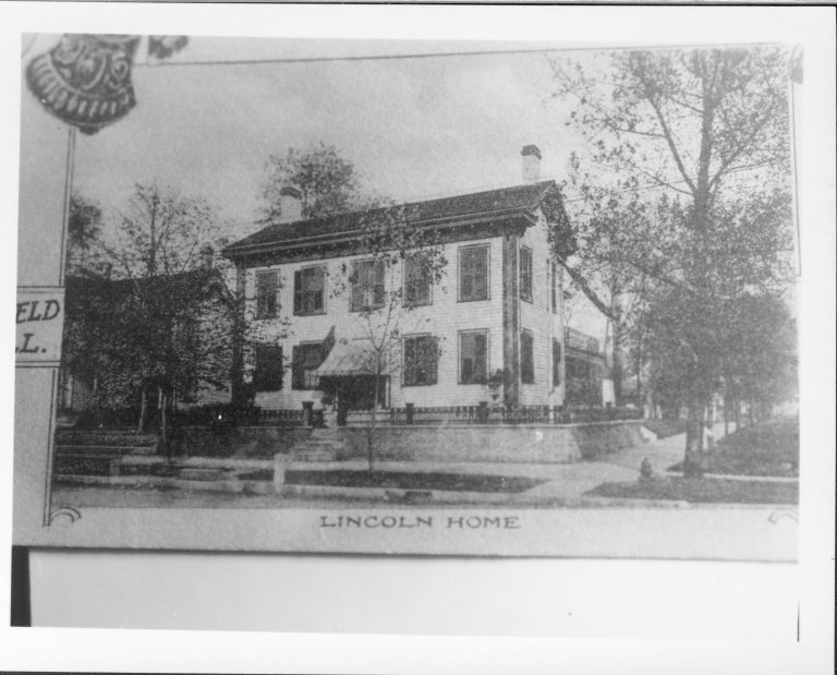Lincoln Home 5-4, June 1974, A. Banton had this photo made for record. 