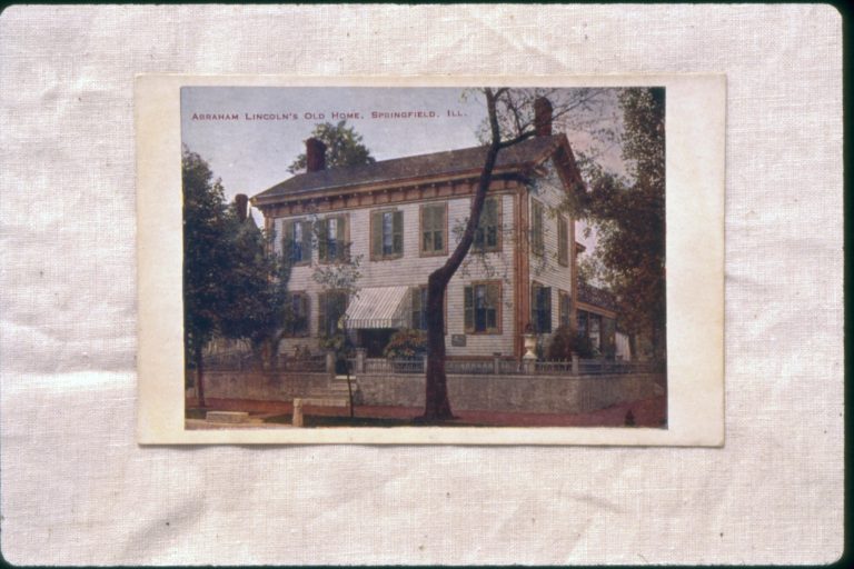 Abraham Lincoln's Old Home, Springfield, IL. Early Postcard of Lincoln Home 