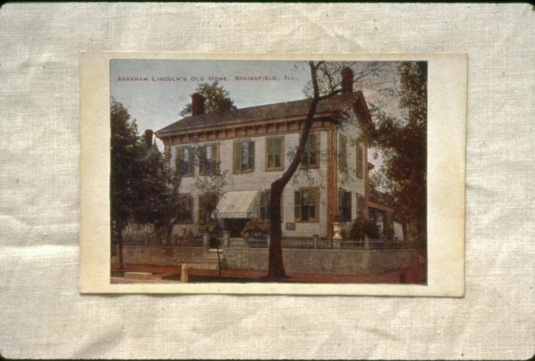Abraham Lincoln's Old Home, Springfield, IL. Early Postcard of Lincoln Home 