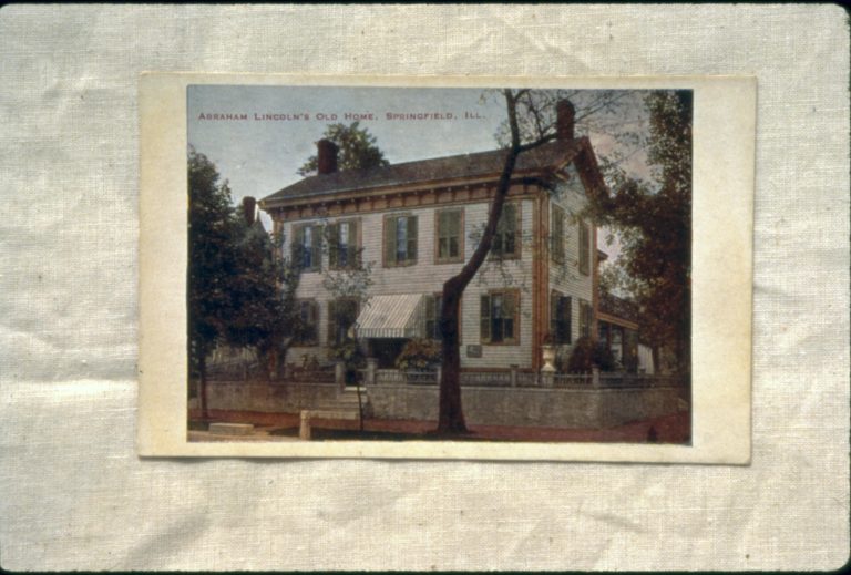 Abraham Lincoln's Old Home, Springfield, IL. Early Postcard of Lincoln Home 