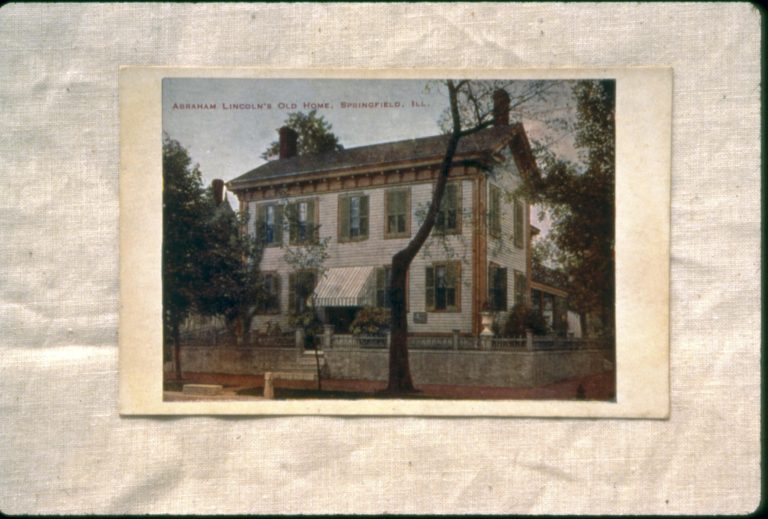 Abraham Lincoln's Old Home, Springfield, IL. Early Postcard of Lincoln Home 