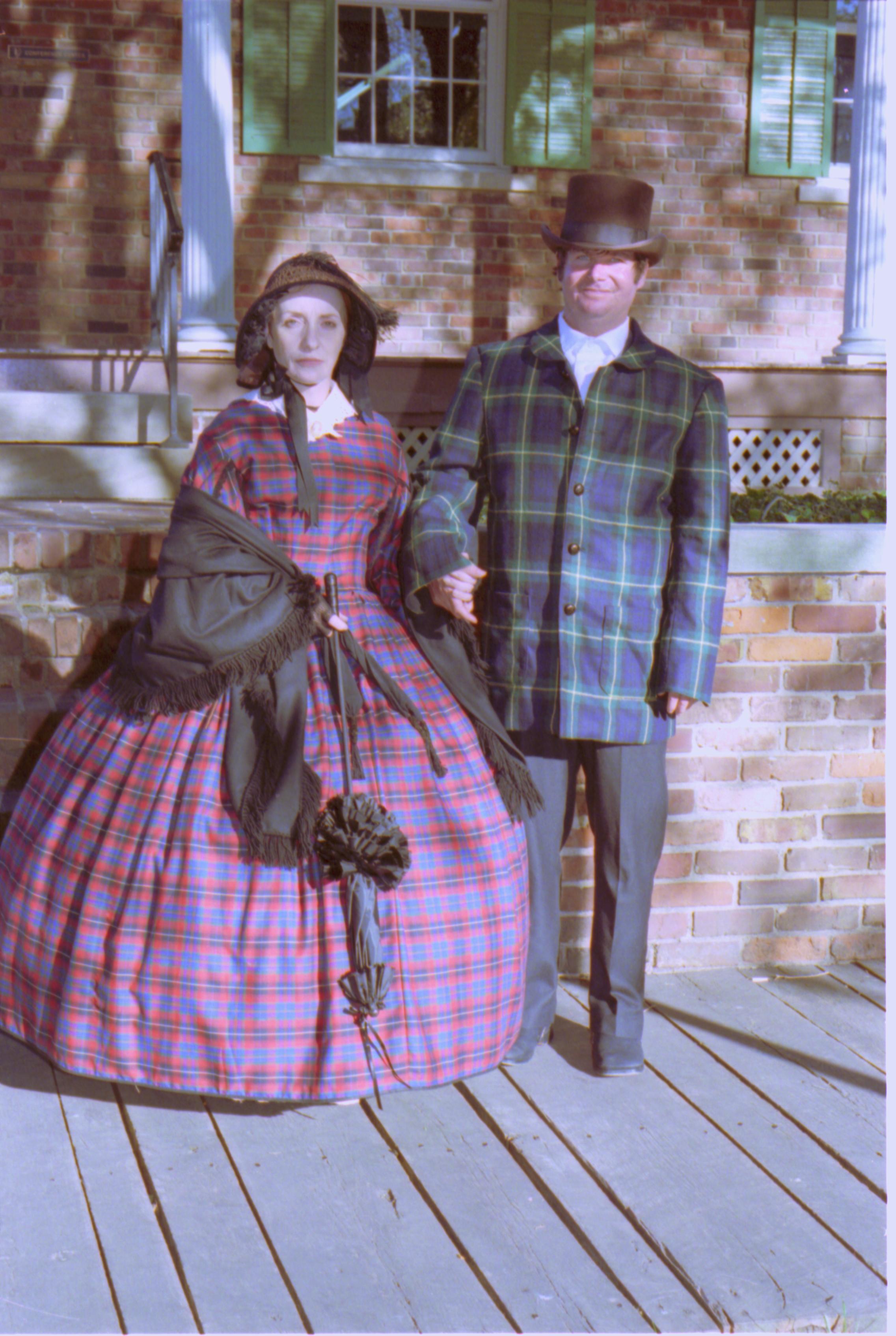 NA Jim Ranslow and Judy Winkelmann in Costume; File #3A Interpretation, Costumes