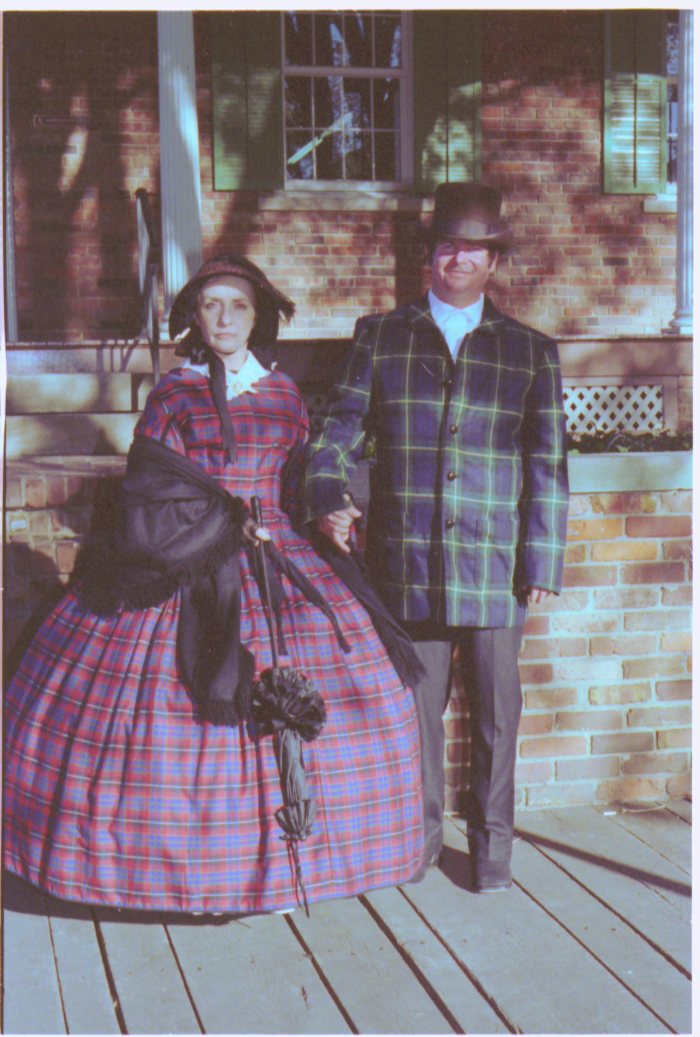 NA Jim Ranslow and Judy Winkelmann in Costume; File #3A Interpretation, Costumes