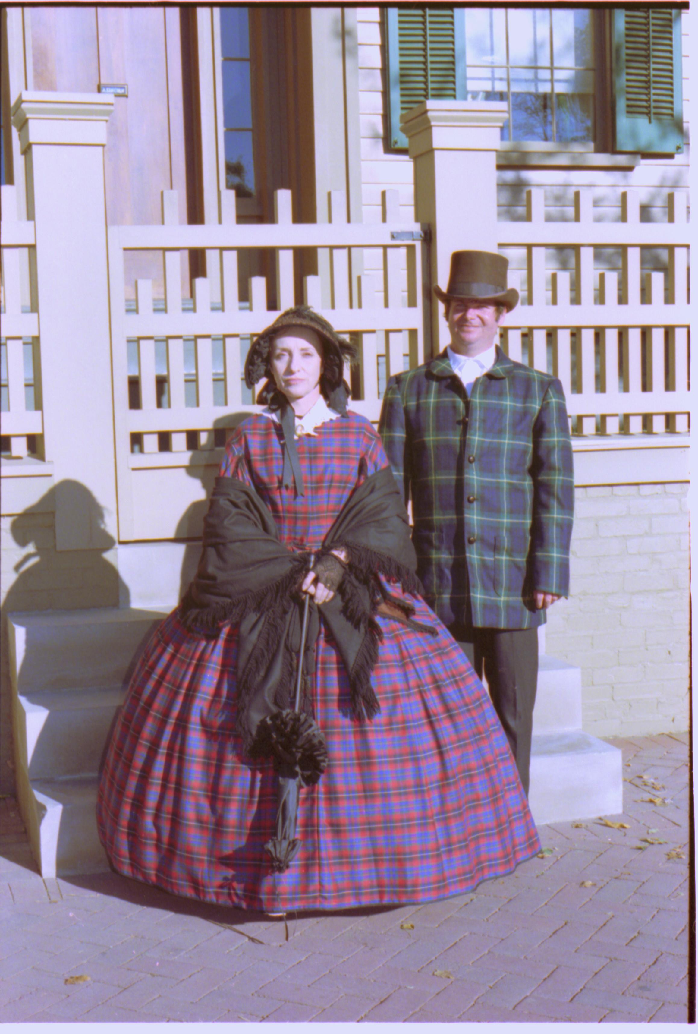 NA Jim Ranslow and Judy Winkelmann in Costume; File #3A Interpretation, Costumes