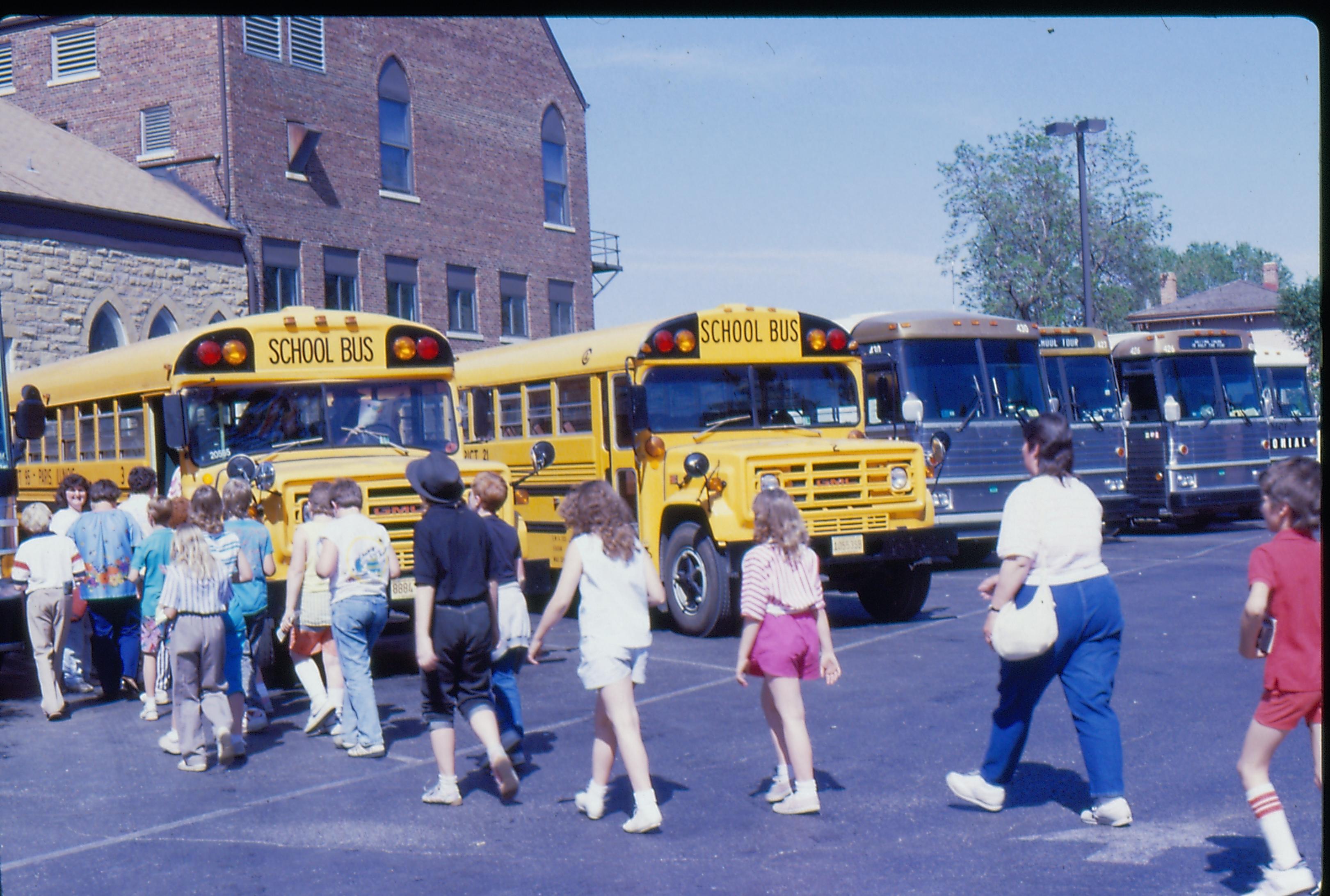 NA School Group Interpretation, School Buses, Students