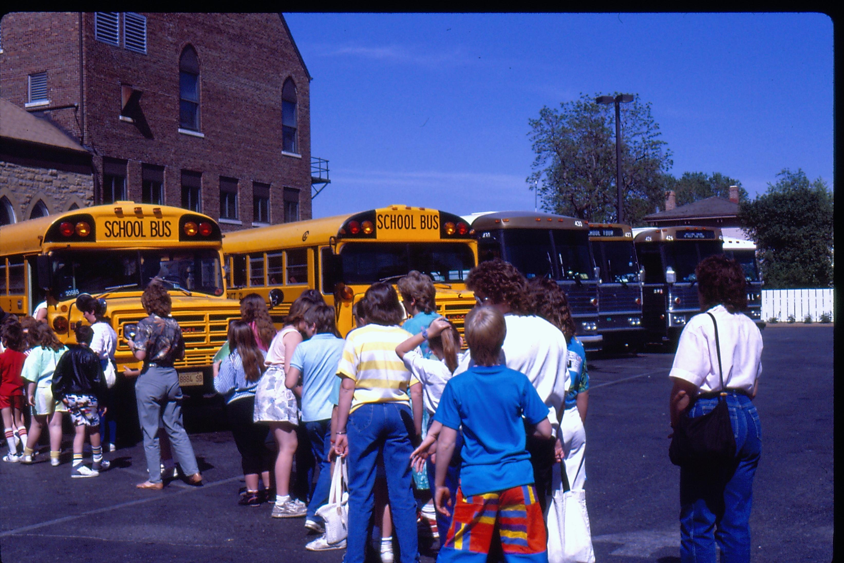 NA School Group Interpretation, Students, School Buses