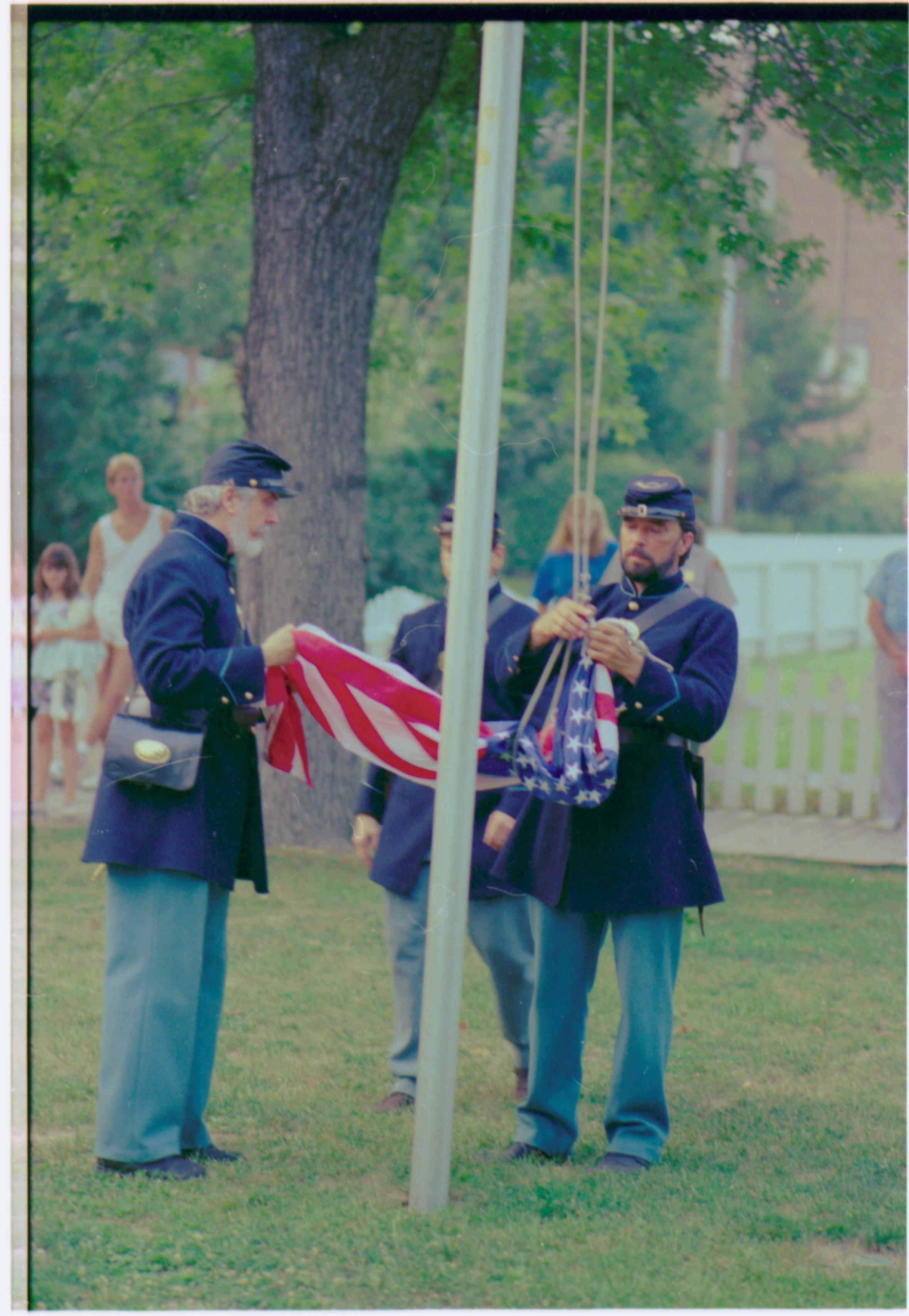 NA Interpretation, Flag, Reenactors