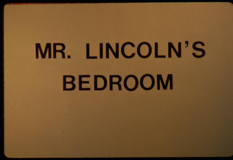 Mr. Lincoln's Bedroom Slide Show Titles