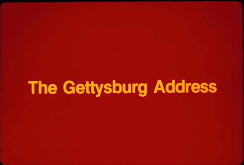 The Gettysburg Address Slide Show Titles