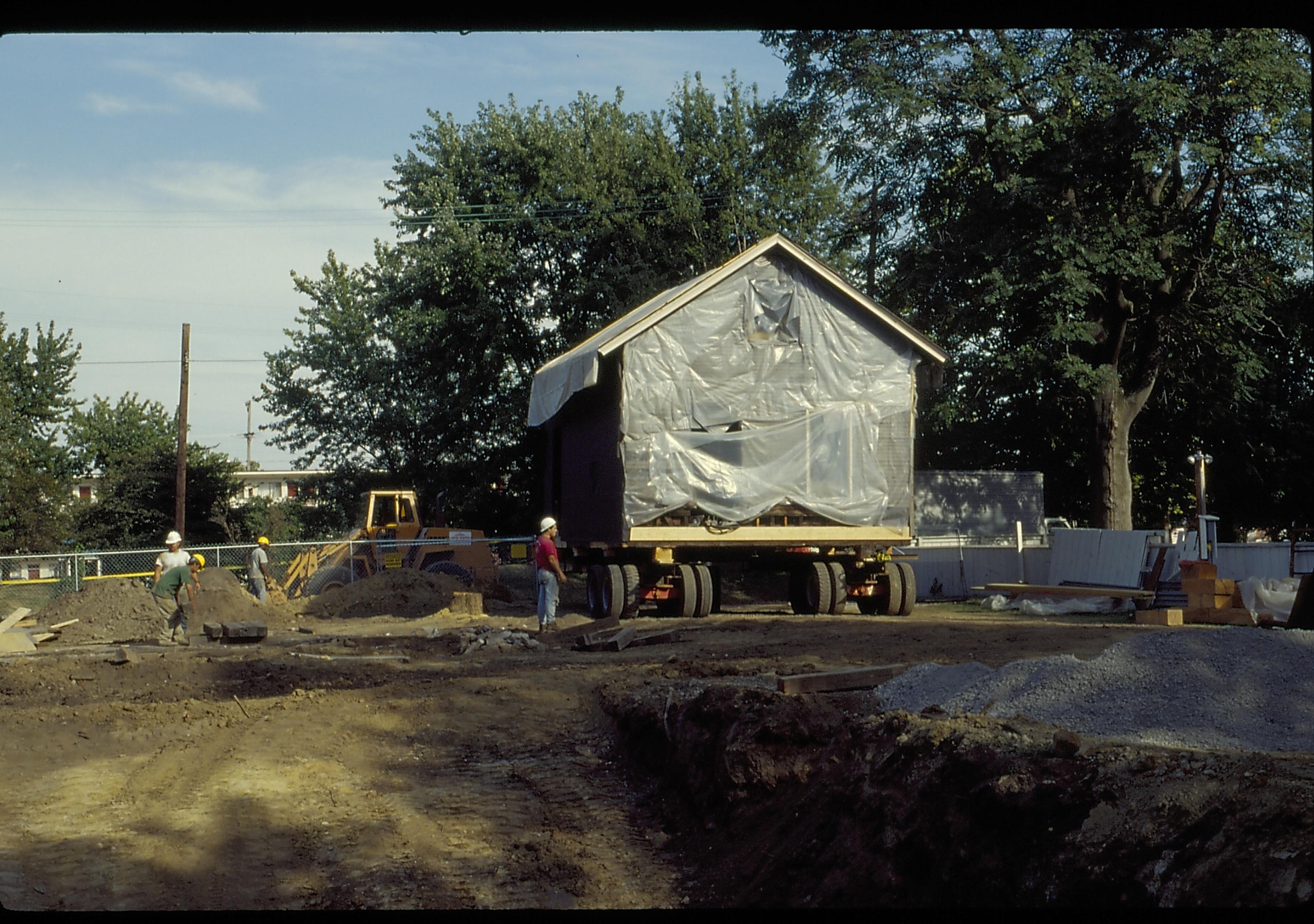 Archaeology House move LIHO NHS- Arnold House Relocation, Roll 15 Color Slides, exp 24 Arnold House, relocation
