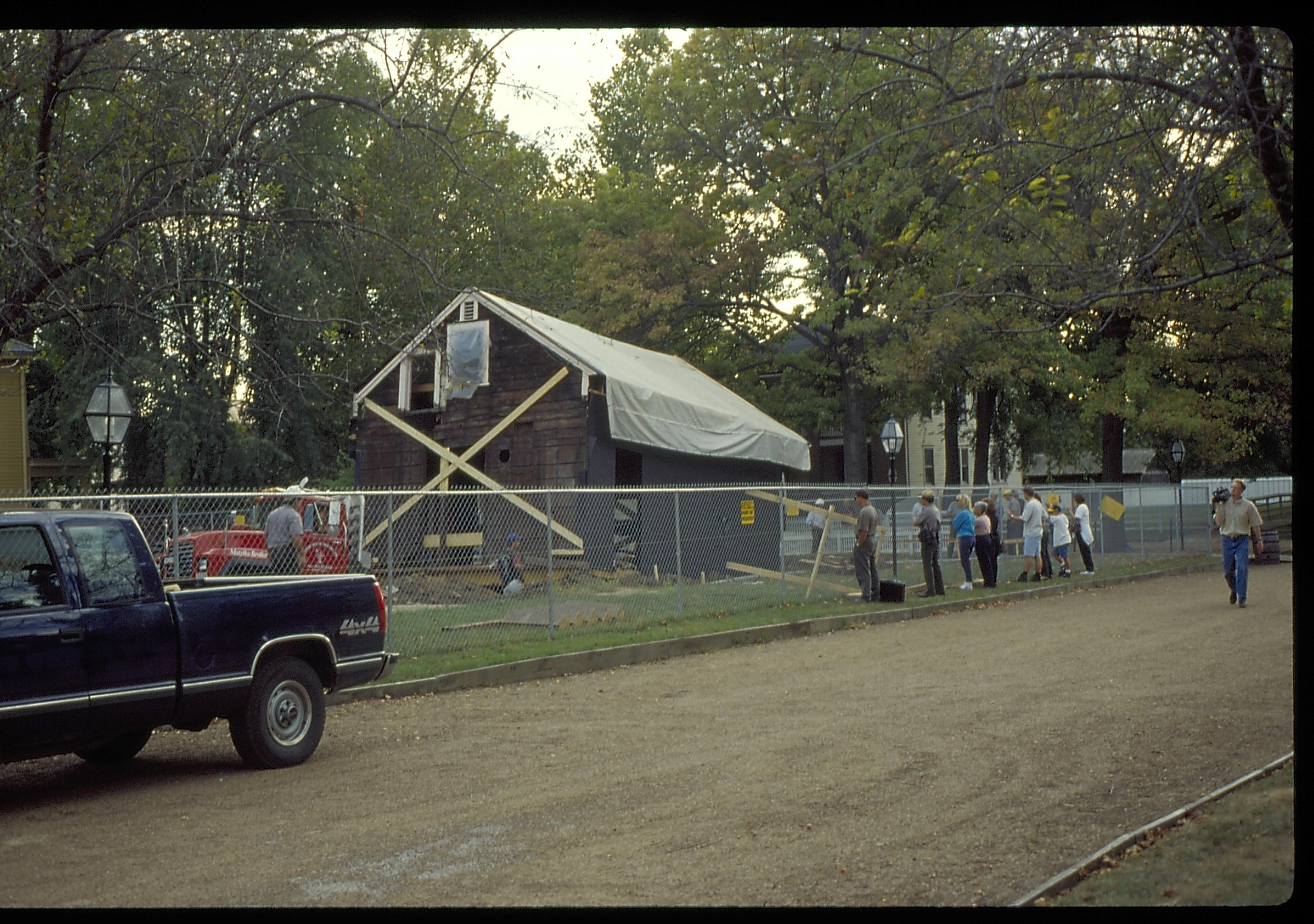 Archaeology House move LIHO NHS- Arnold House Relocation, Roll 15 Color Slides, exp 31 Arnold House, relocation