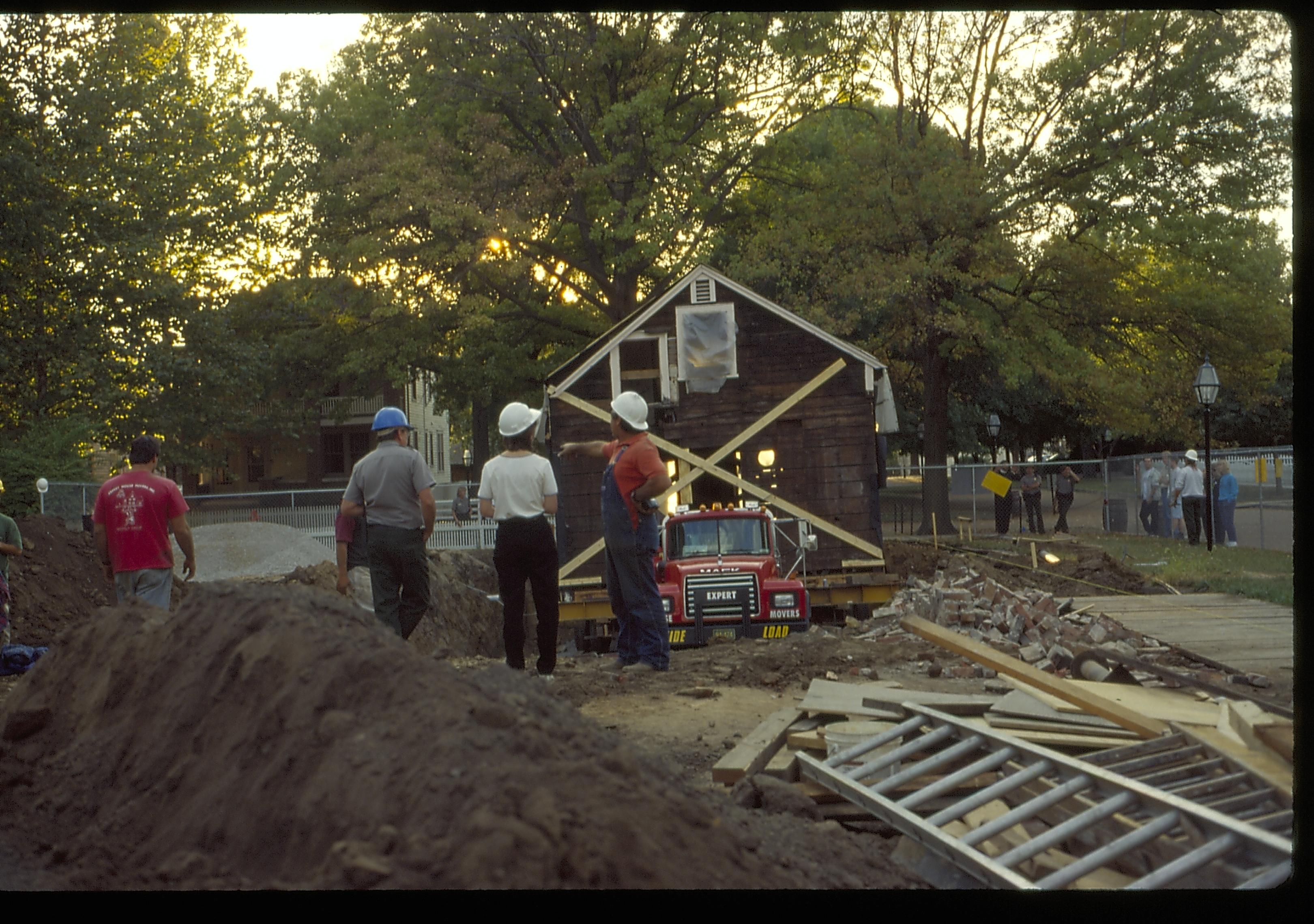 Archaeology House move LIHO NHS- Arnold House Relocation, Roll 15 Color Slides, exp 35 Arnold House, relocation