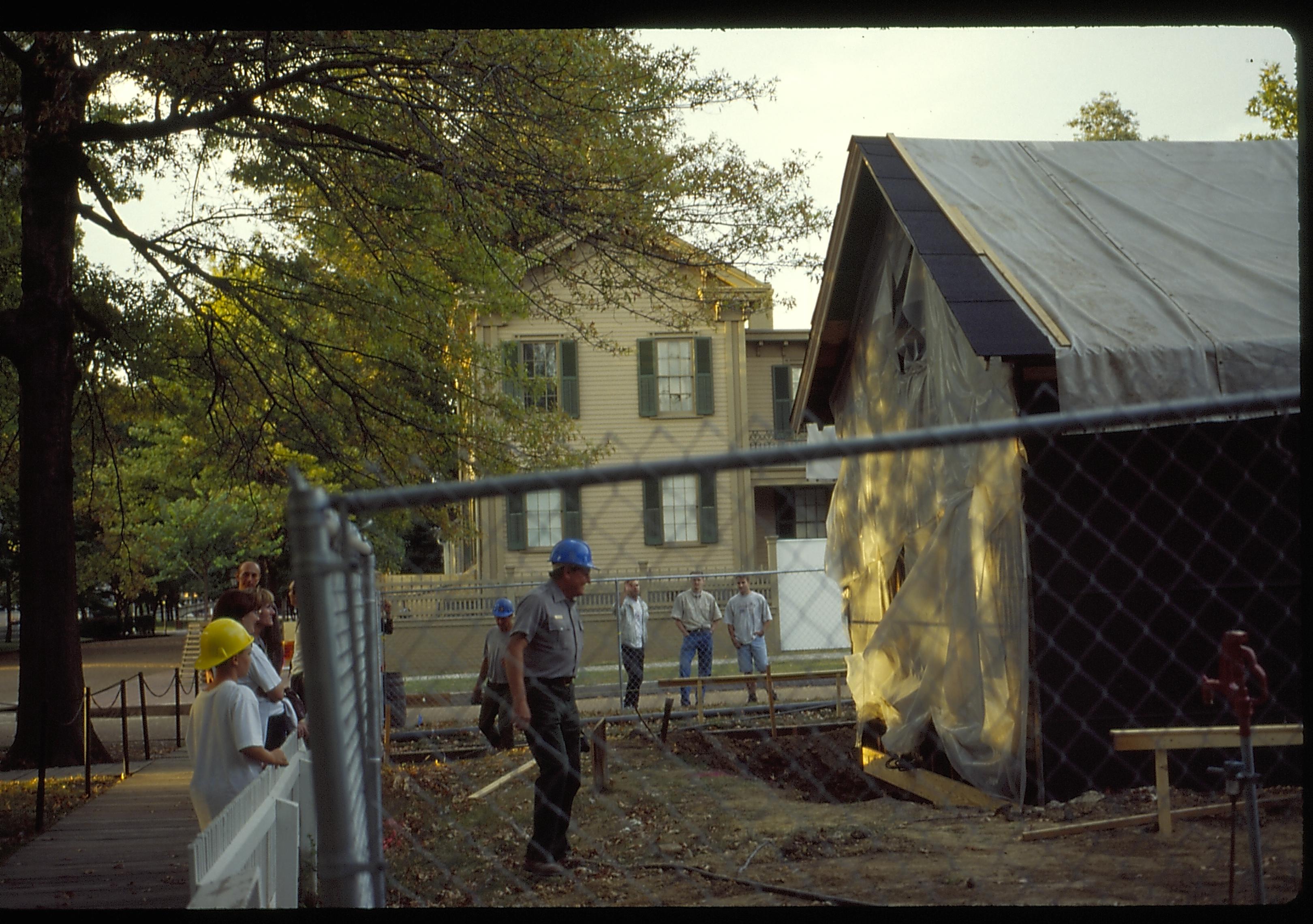 Archaeology House move LIHO NHS- Arnold House Relocation, Roll 15 Color Slides, exp 36 Arnold House, relocation