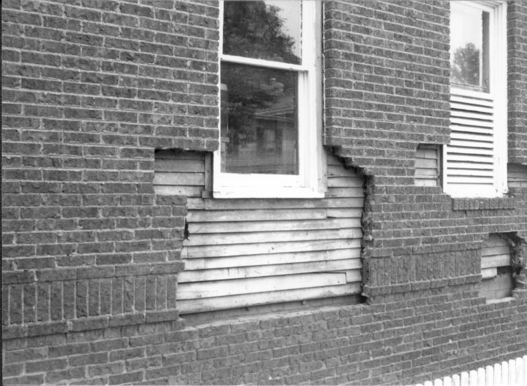 Room 101, clapboards LIHO NHS- Arnold House restoration, HS-20, film roll #2 exp 12 Arnold House, restoration