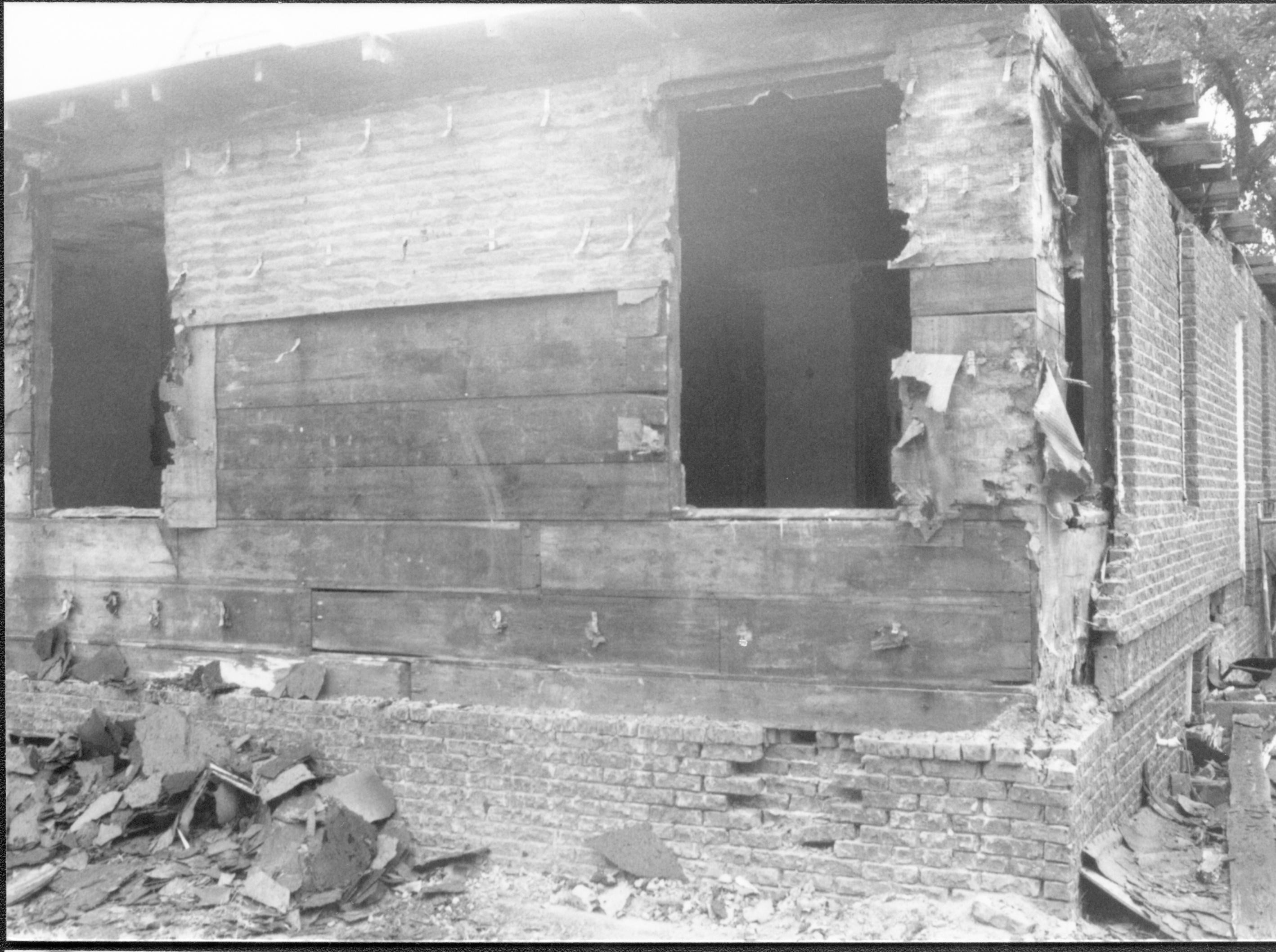 Room 104 and 105, planks LIHO NHS- Arnold House restoration, HS-20, film roll #2 exp 1 Arnold House, restoration, planks