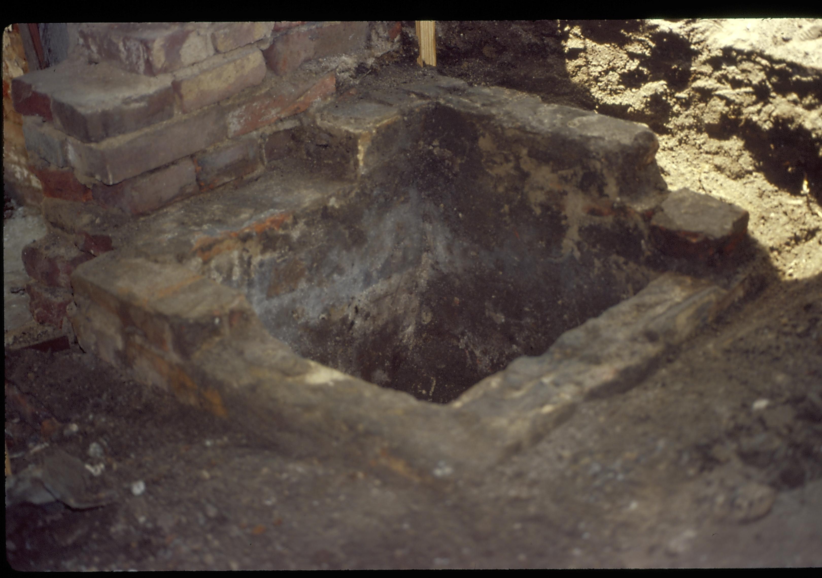 Filtering device, Pit #2 LIHO NHS- Arnold House, HS-20 Roll #9 exp 7 Arnold House, restoration