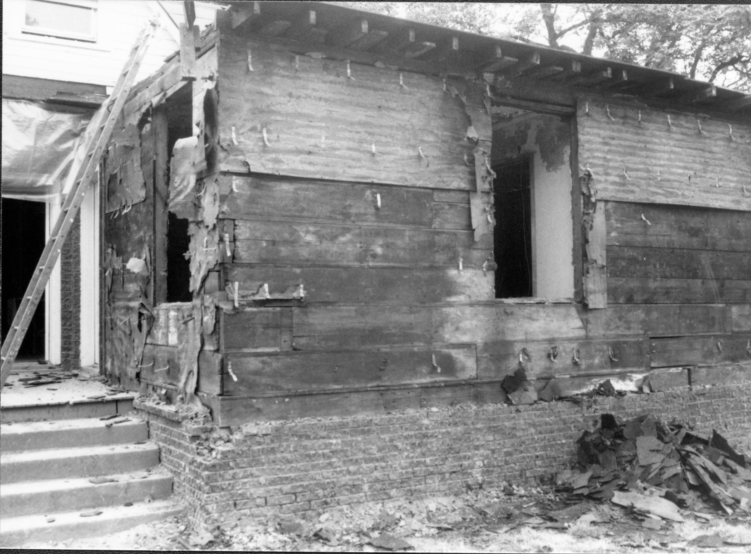 Room 104 and 105, planks LIHO NHS- Arnold House restoration, HS-20, film roll #2 exp 2 Arnold House, restoration, planks