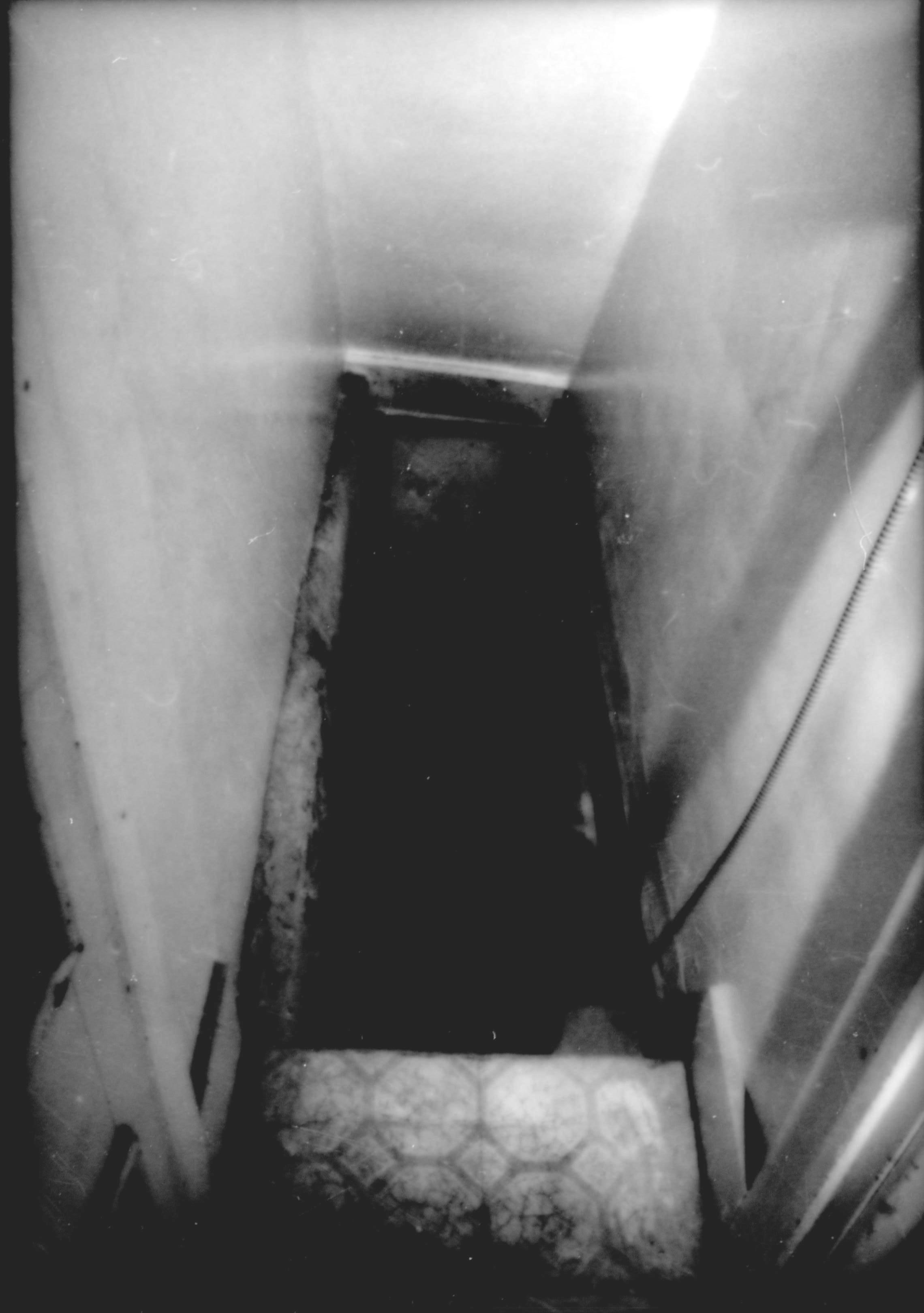 Purpose: Document existing conditions before major removals begin; Stuve House, first floor, stairway to basement Lincoln Home NHS- Stuve House HS-05-011, exp 21 Stuve House, removals