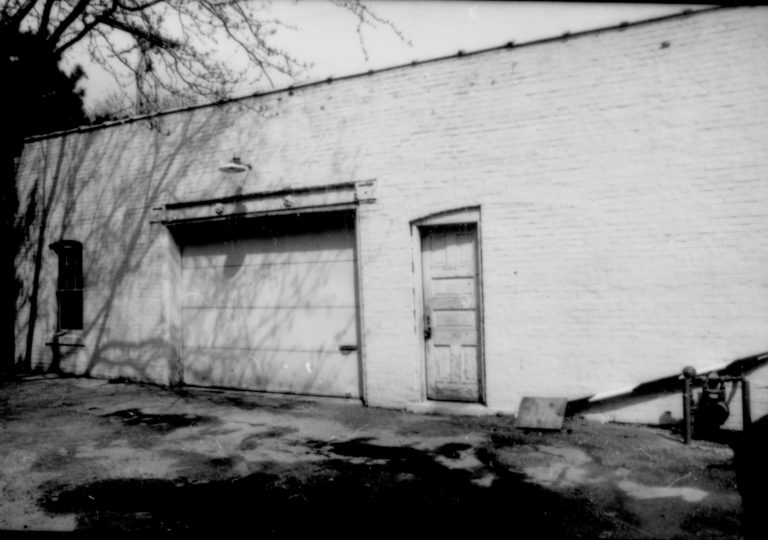 Purpose: Document existing conditions before major removals begin; Stuve Carriage House, HS-05A, west elevation Lincoln Home NHS- Stuve House HS-05-015, exp 14 Stuve House, removals
