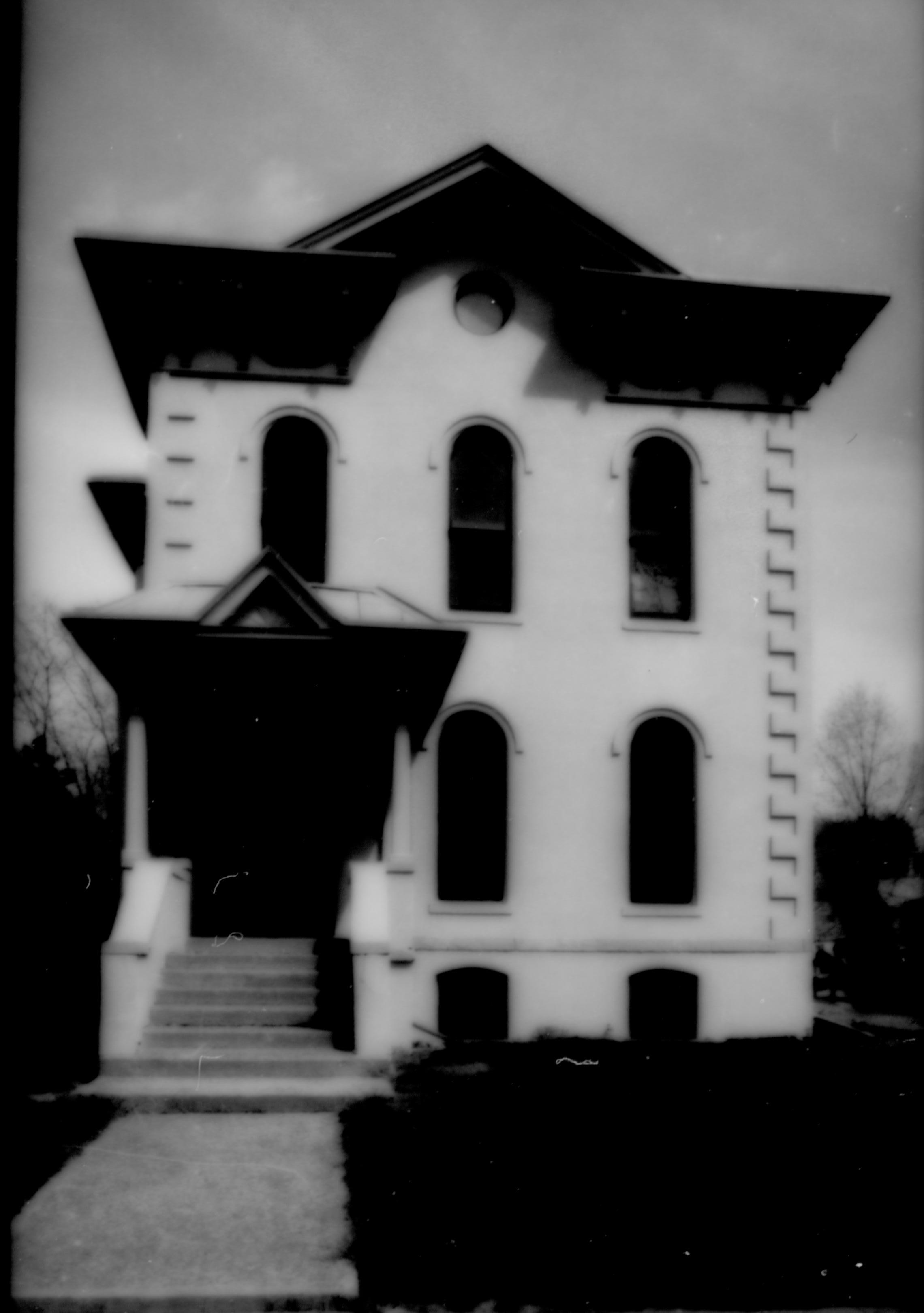 Purpose: Document existing conditions before major removals begin; Stuve House, exterior, west elevation Lincoln Home NHS- Stuve House HS-05-015, exp 25 Stuve House, removals