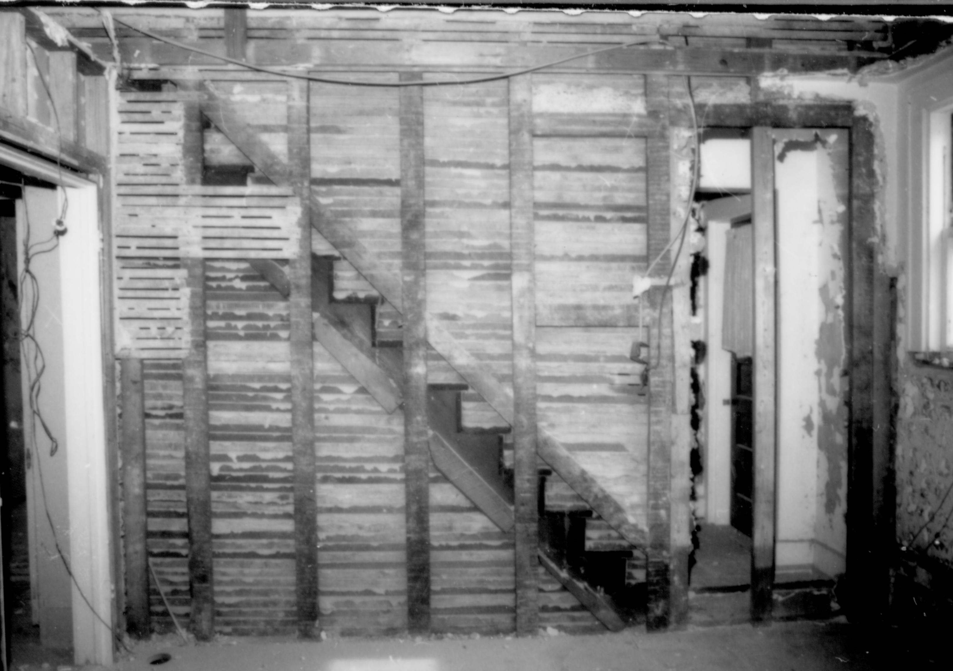 Purpose: Document existing conditions before major removals begin; Stuve House Lincoln Home NHS- Stuve House HS-05-019, exp 2 Stuve House, removals