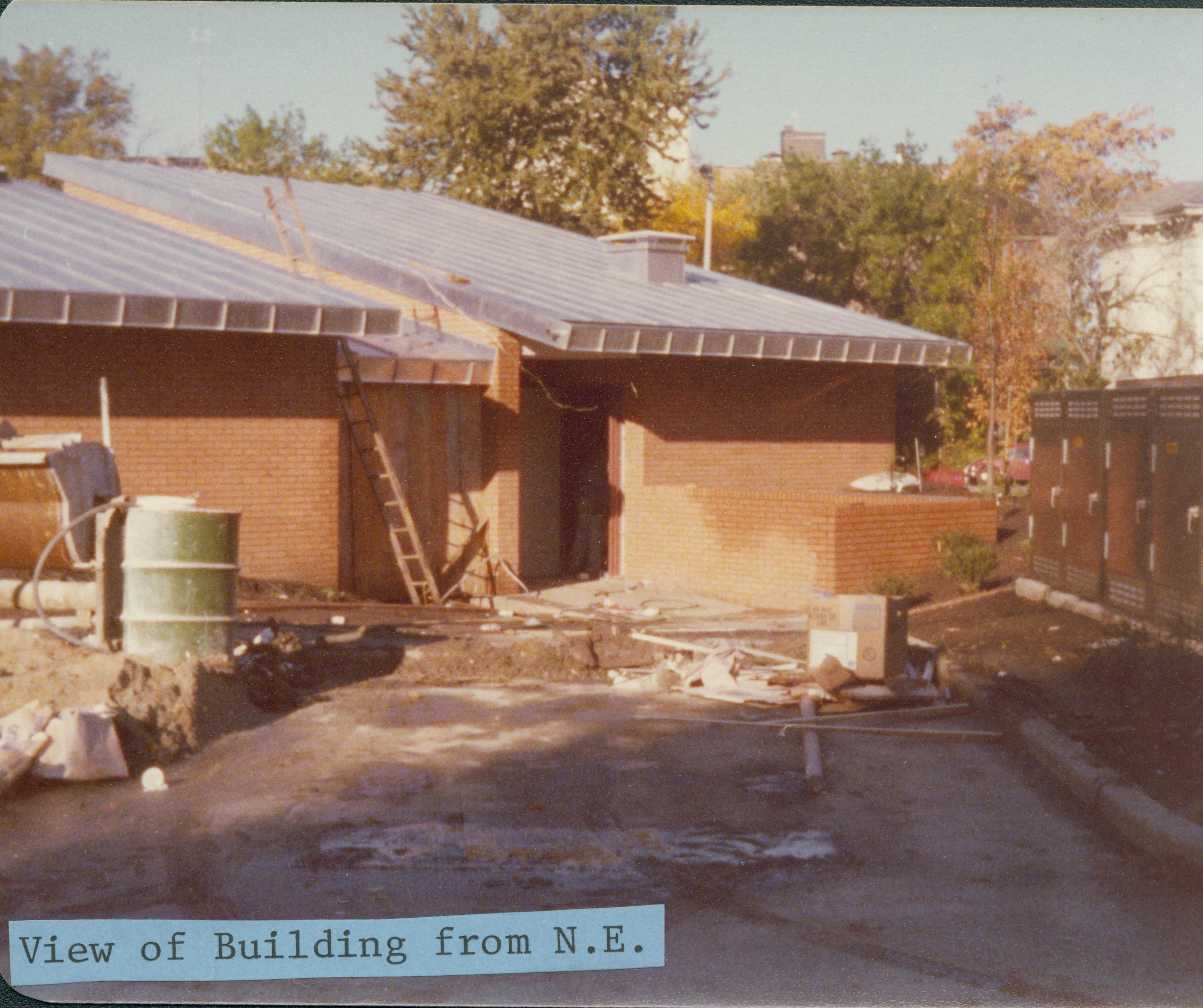 View of building from Northeast Lincoln Home NHS- Visitor Center Visitor Center, construction