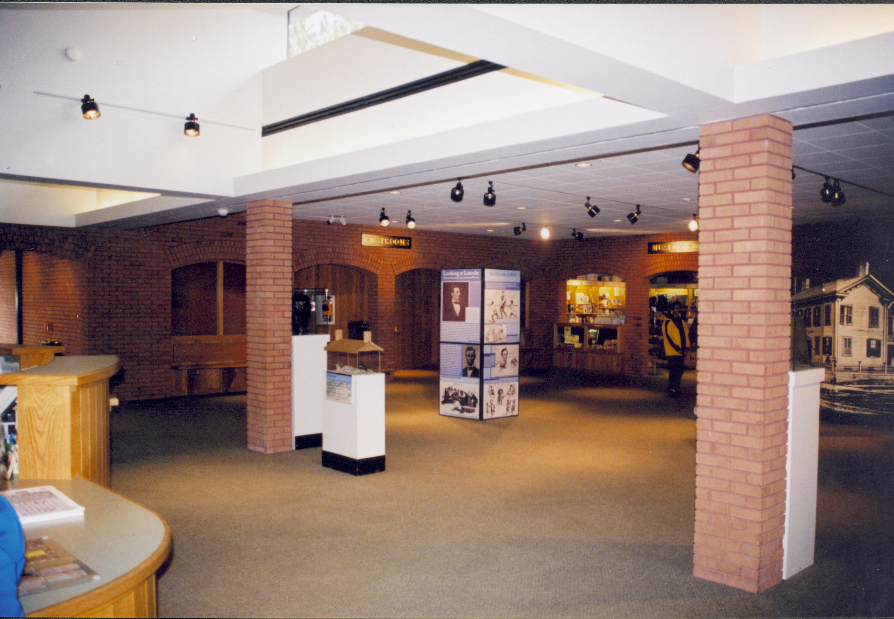 NA Lincoln Home NHS- Visitor Center 2004, 19A Visitor Center, interior, exhibit