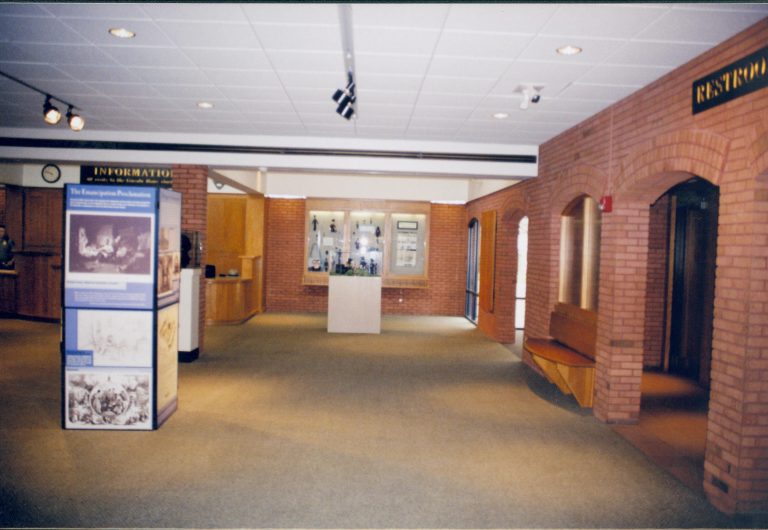 NA Lincoln Home NHS- Visitor Center 2004, 23A Visitor Center, interior, exhibit