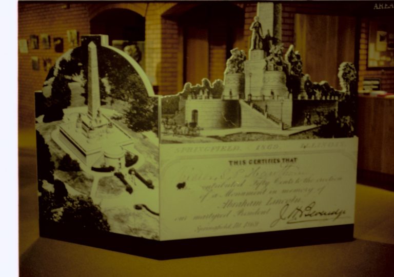 NA Lincoln Home NHS- Visitor Center, prints could not be located, 5372, 82A Visitor Center, exhibit, interior