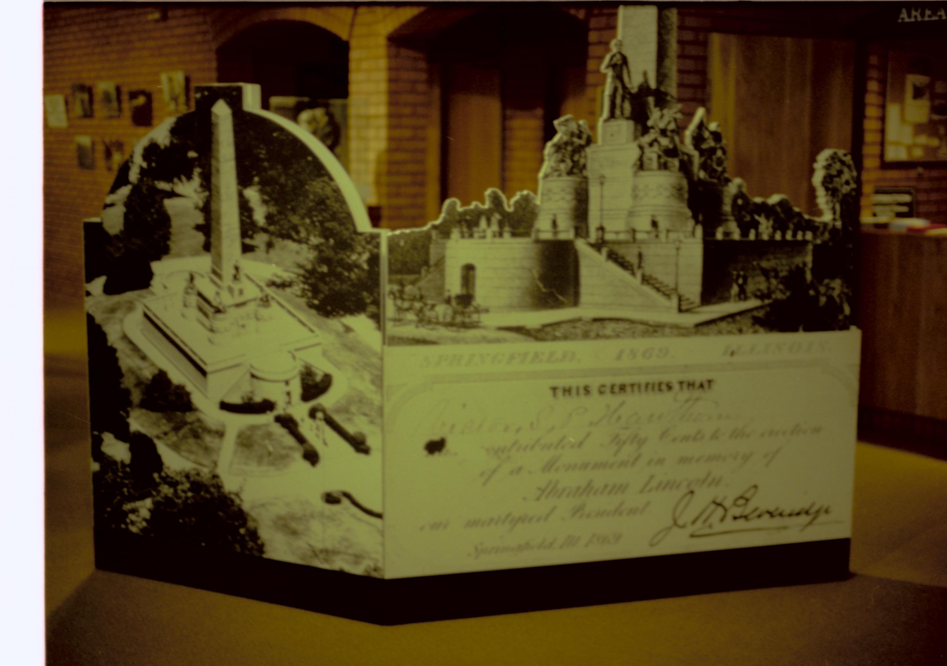 NA Lincoln Home NHS- Visitor Center, prints could not be located, 5372, 82A Visitor Center, exhibit, interior