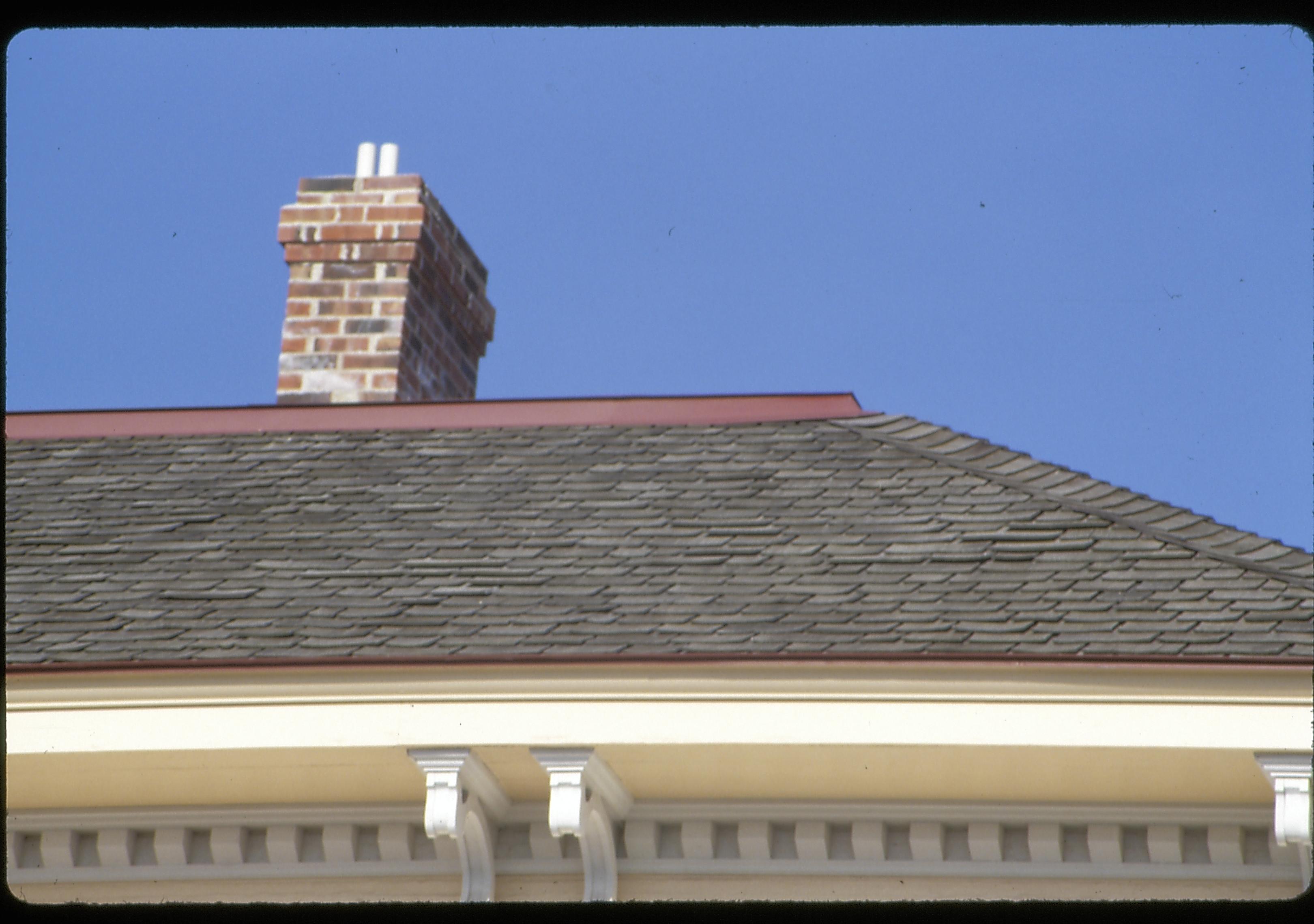 Shutt House Lincoln Home NHS- Shutt House, 17 Shutt House, roof, chimney